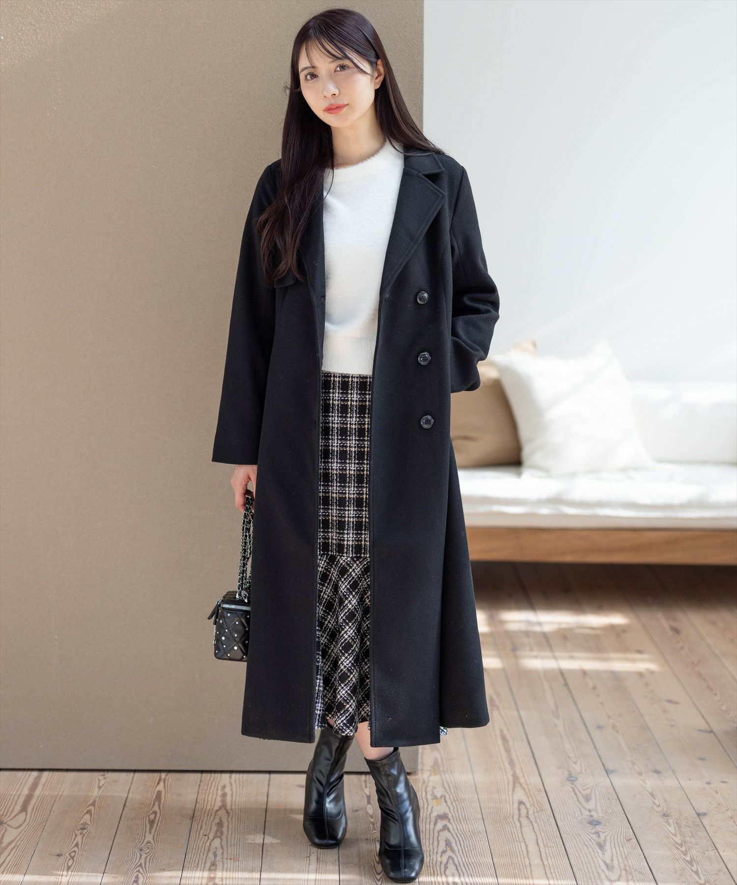 165cm/ブラック F着用