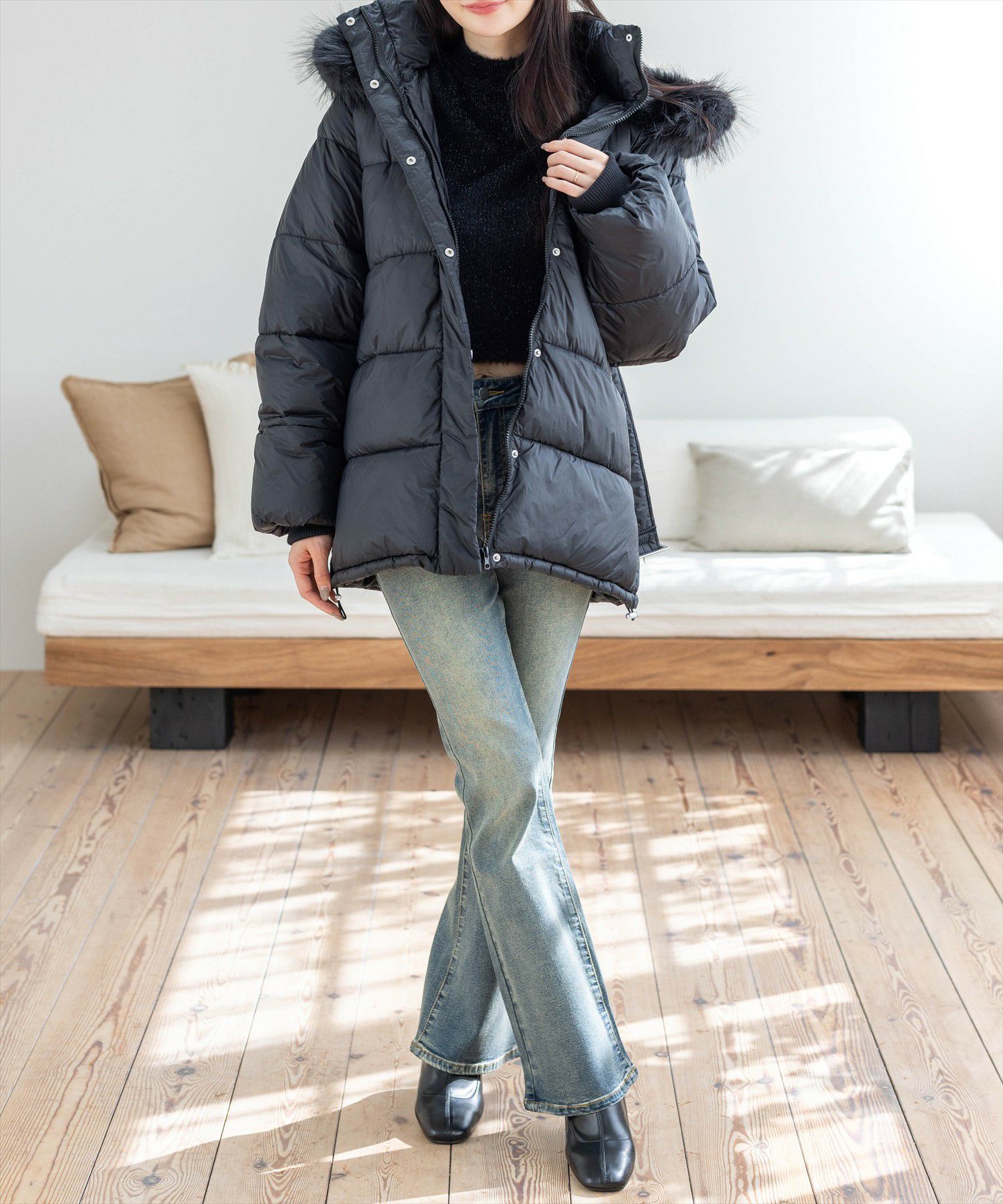 165cm/ブラック