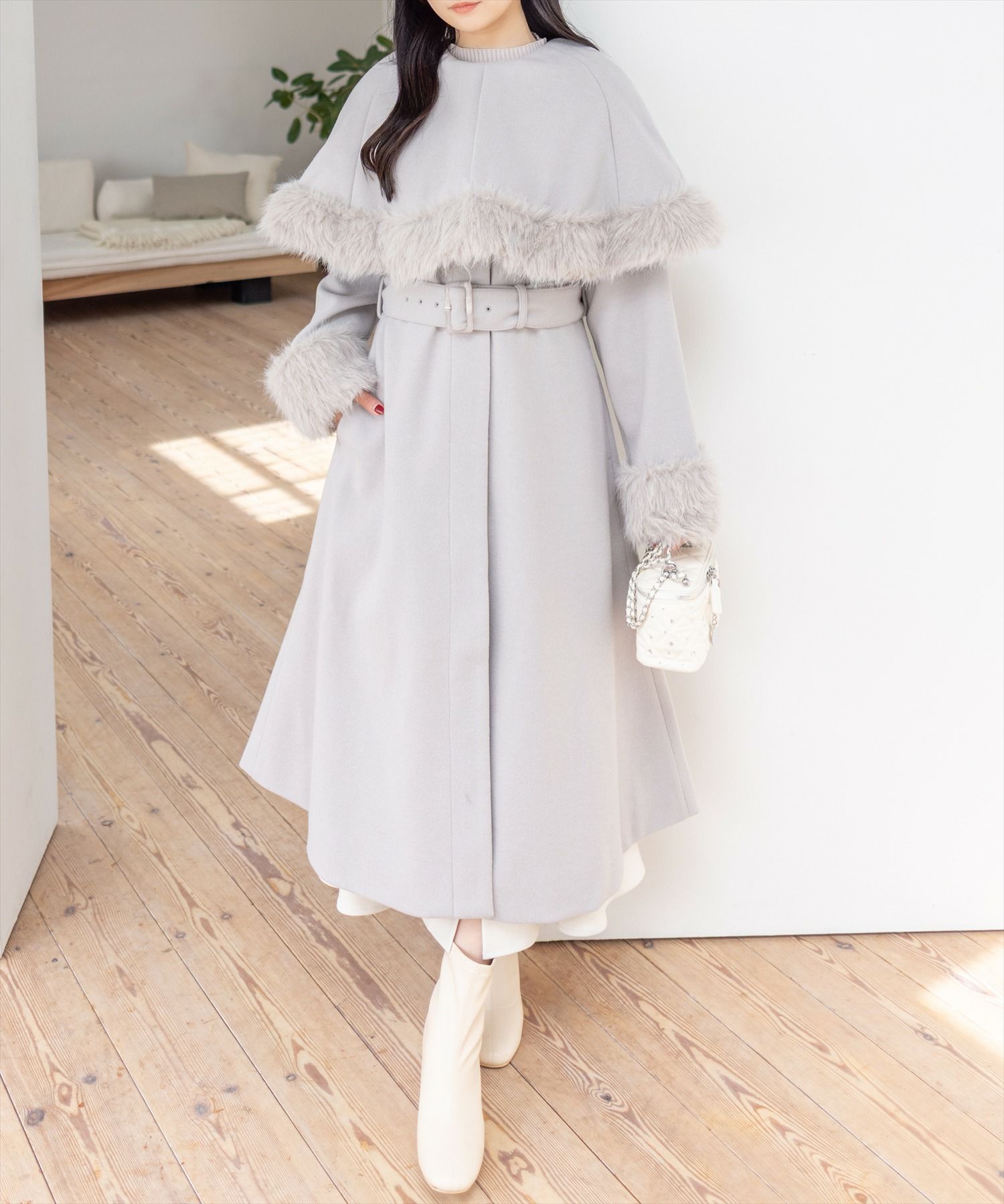 162cm/グレージュ