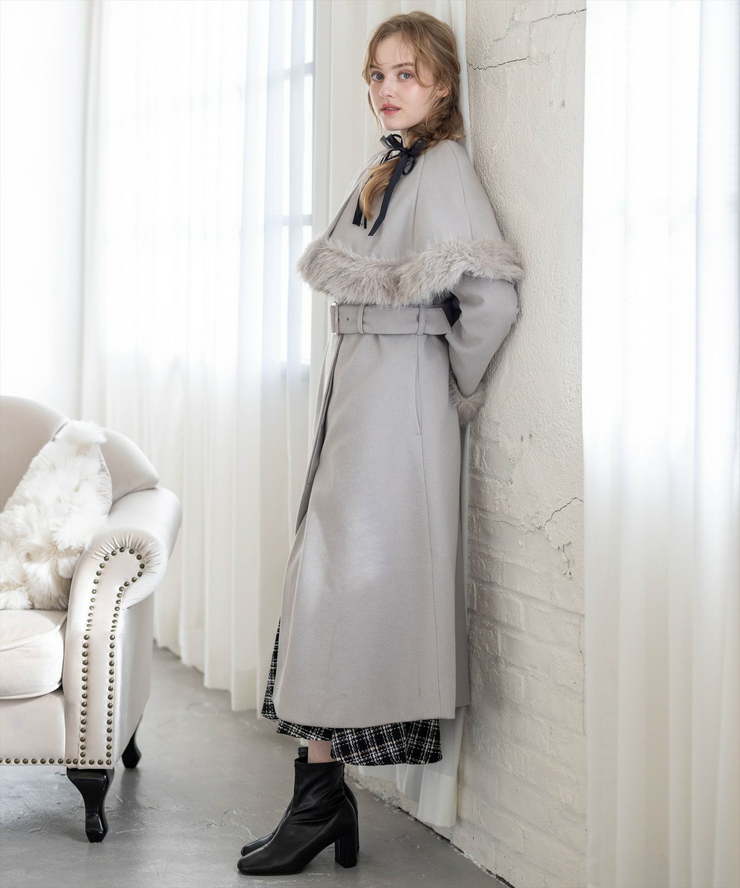 168cm/グレージュ