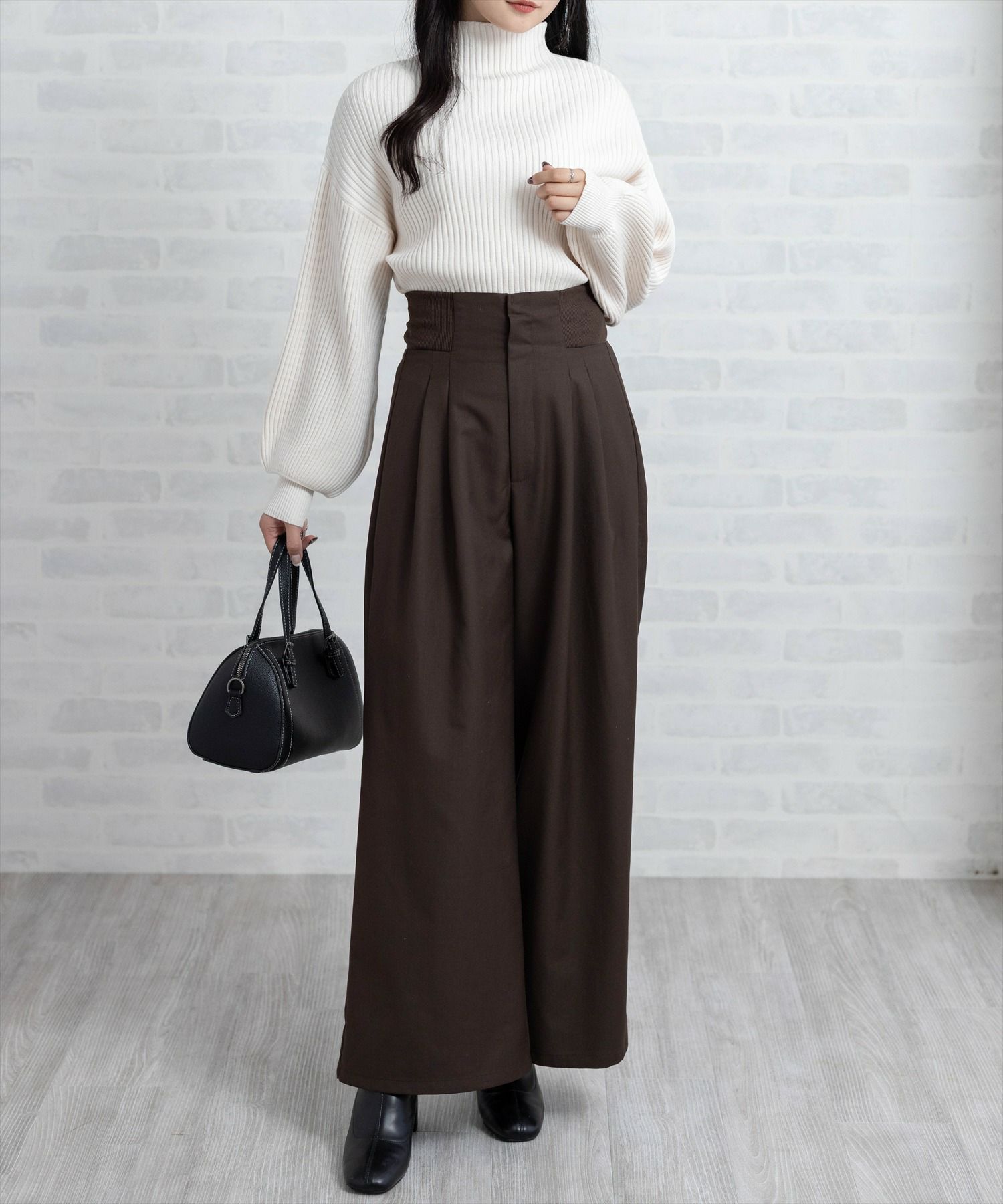 162㎝/ブラウン F着用