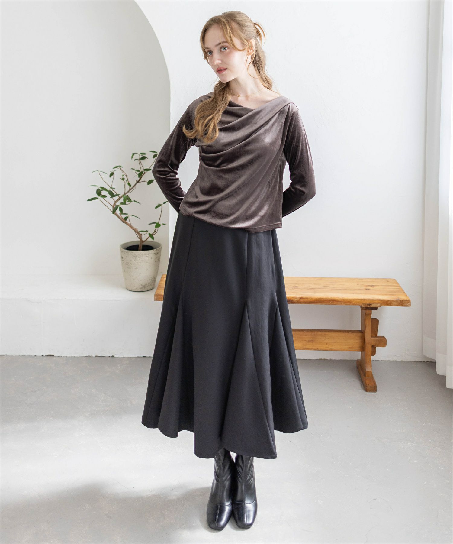 168cm/ブラック F着用