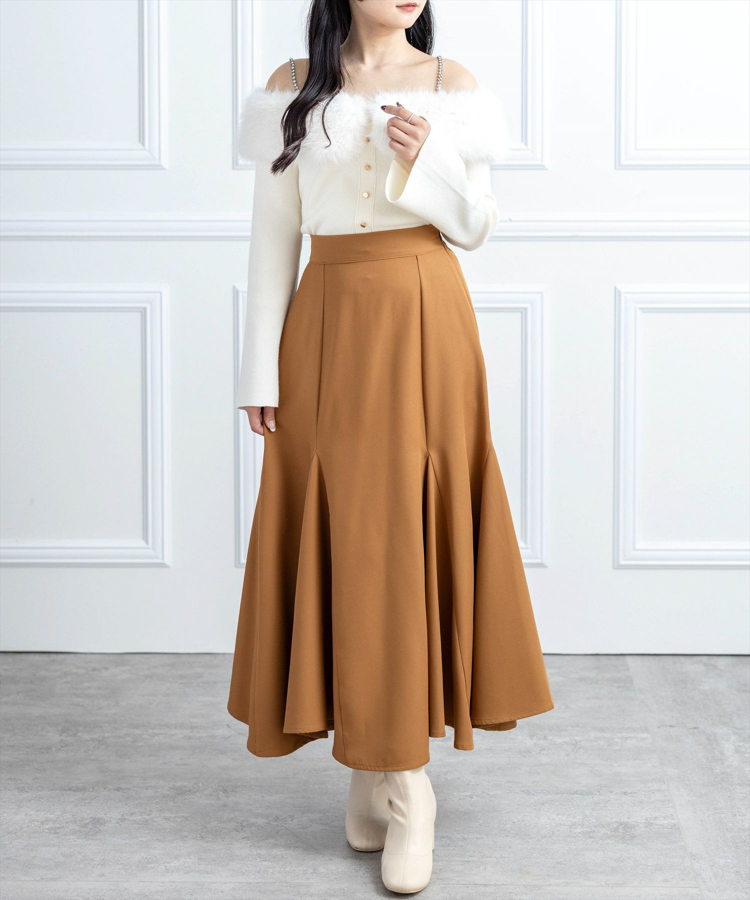 162㎝/キャメル F着用