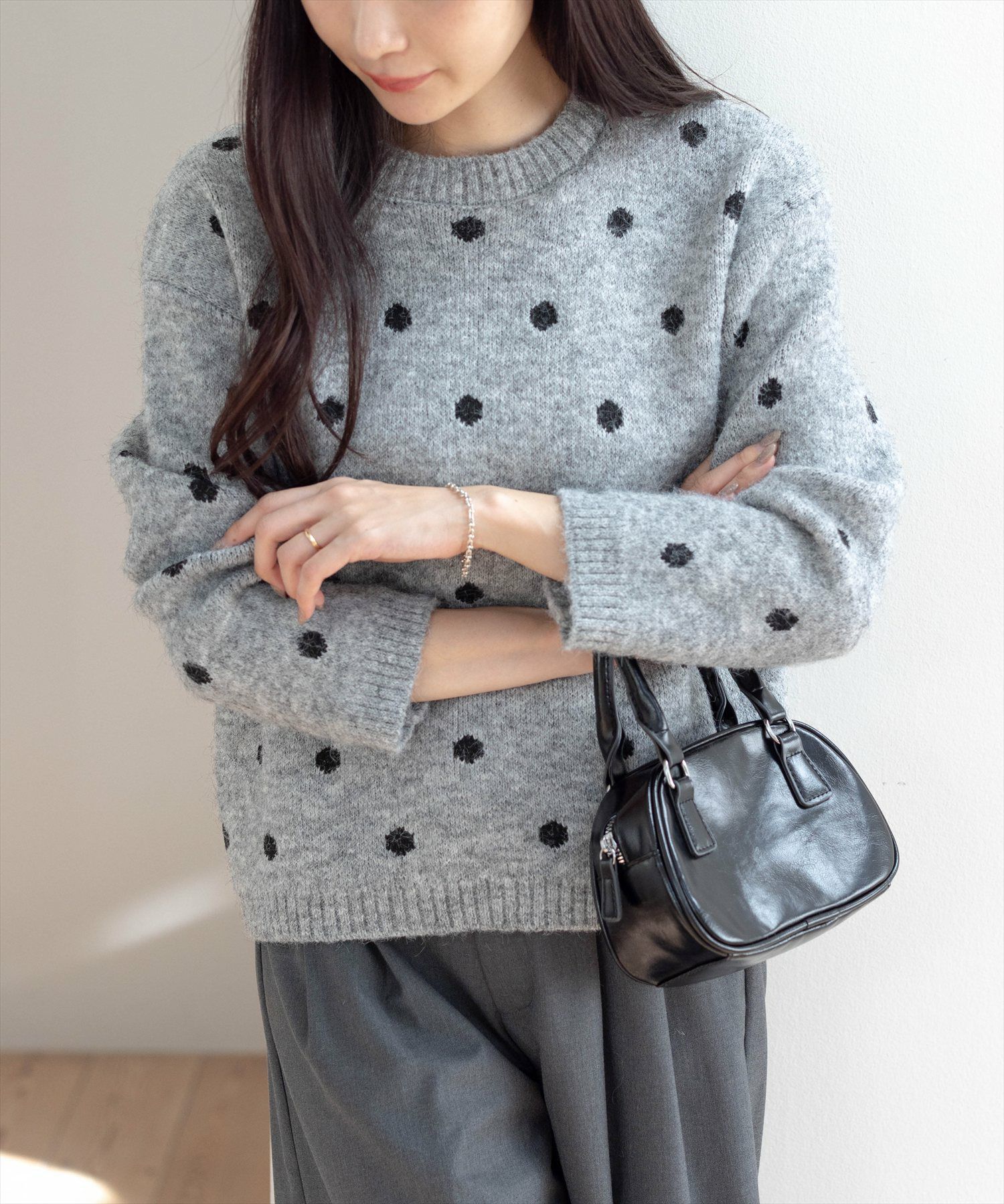 STAY MOTION≪WEB限定/AW新作≫ハート柄ニットカーディガン[ST1092