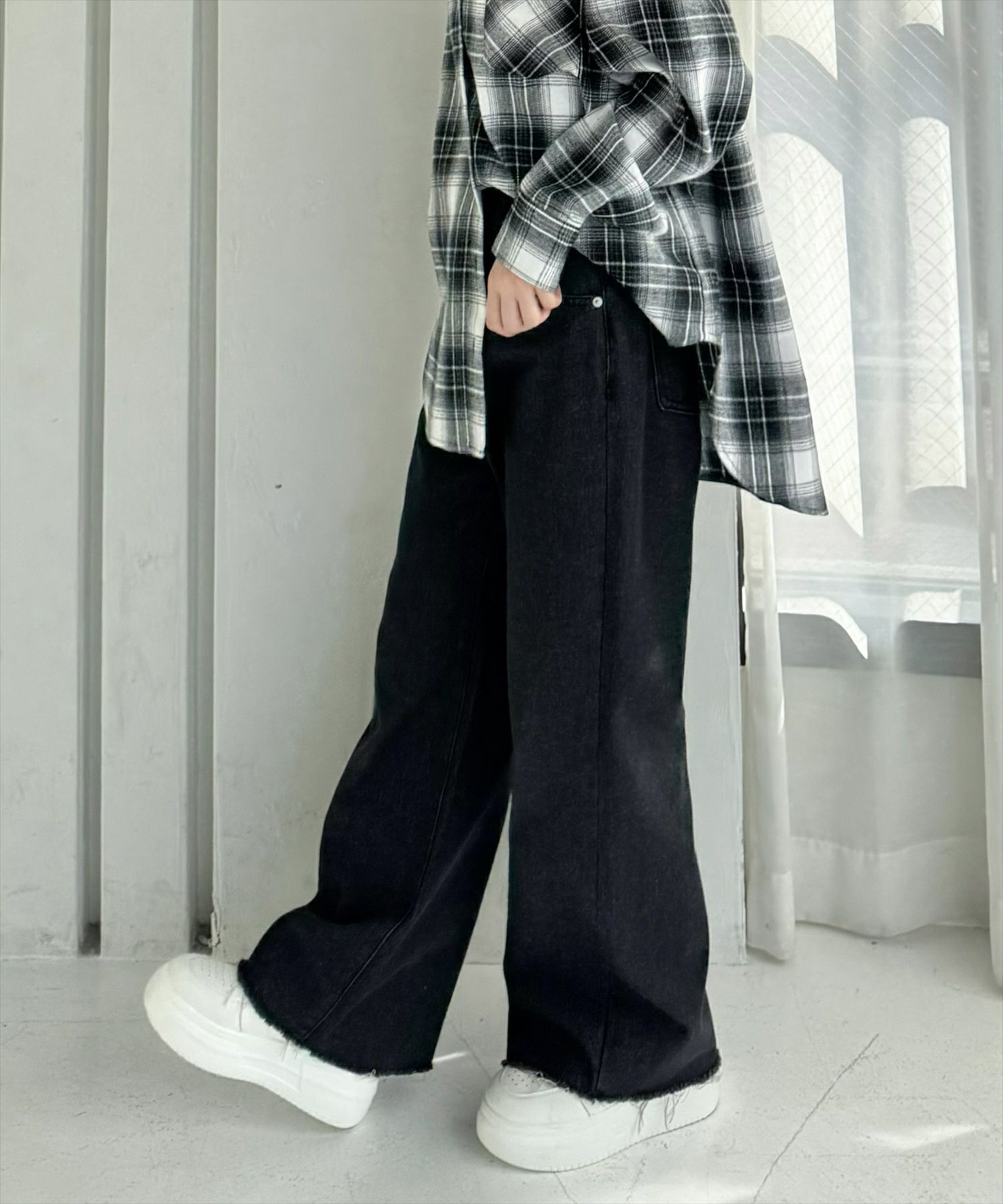 clear カットオフフレアデニムパンツ[CL7630] | レディース