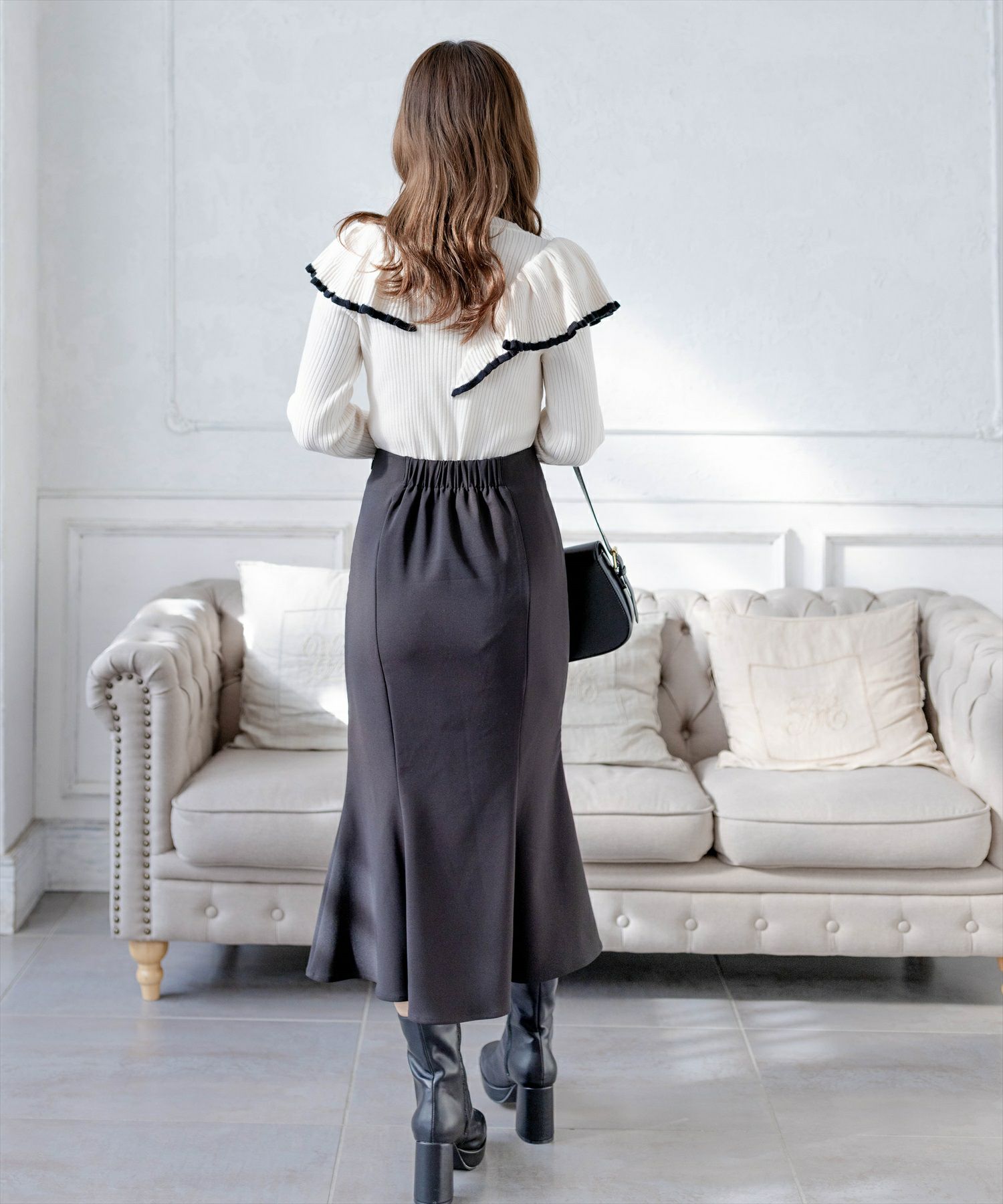 161cm/ブラック着用