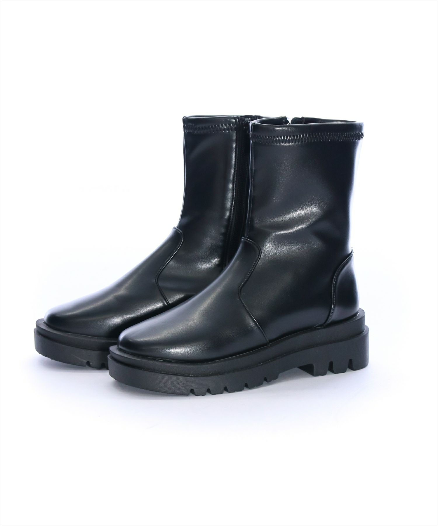 clear≪再入荷≫前後厚底ヒールロングブーツ[CL7843] | レディース