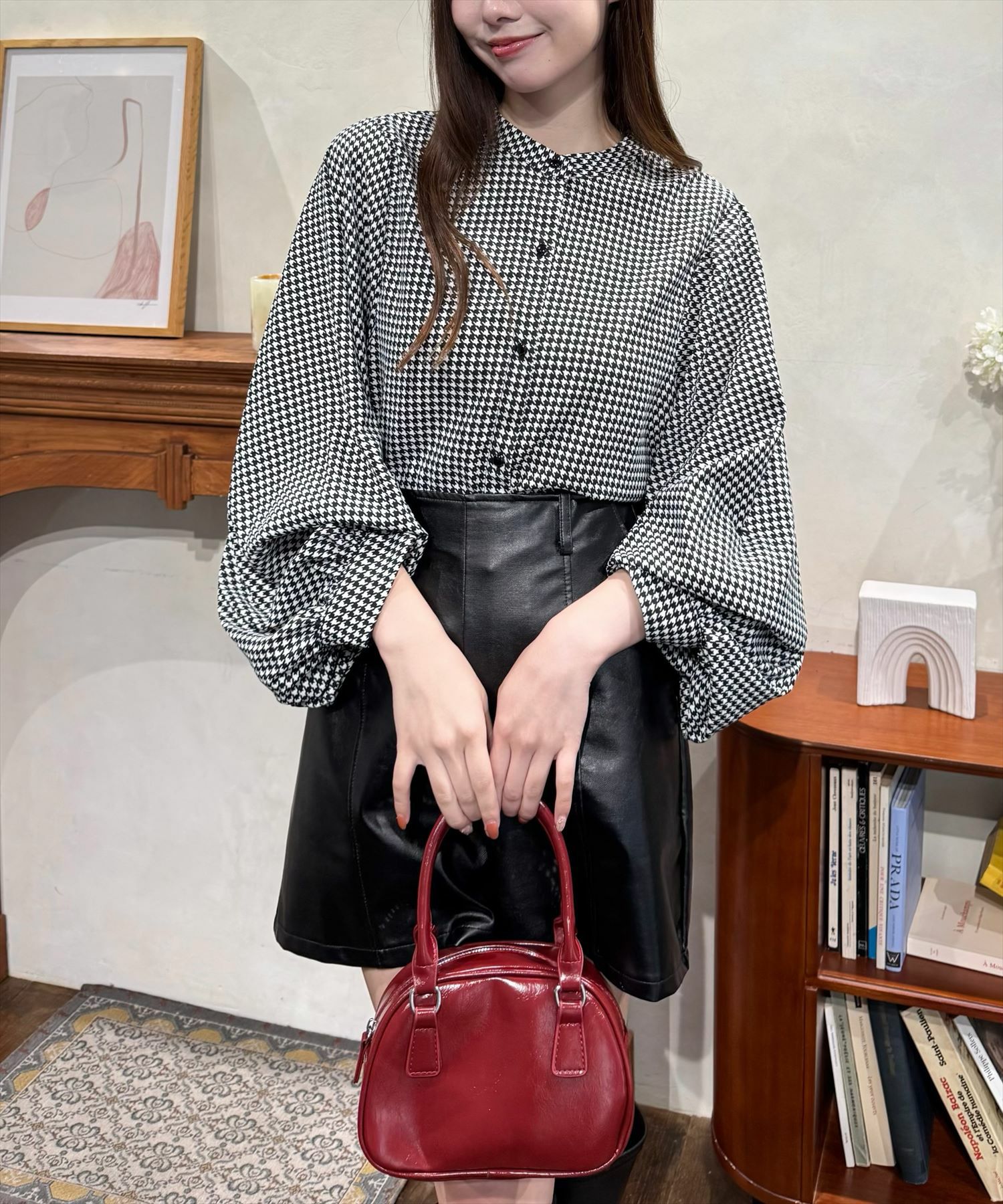 153cm/ブラック着用