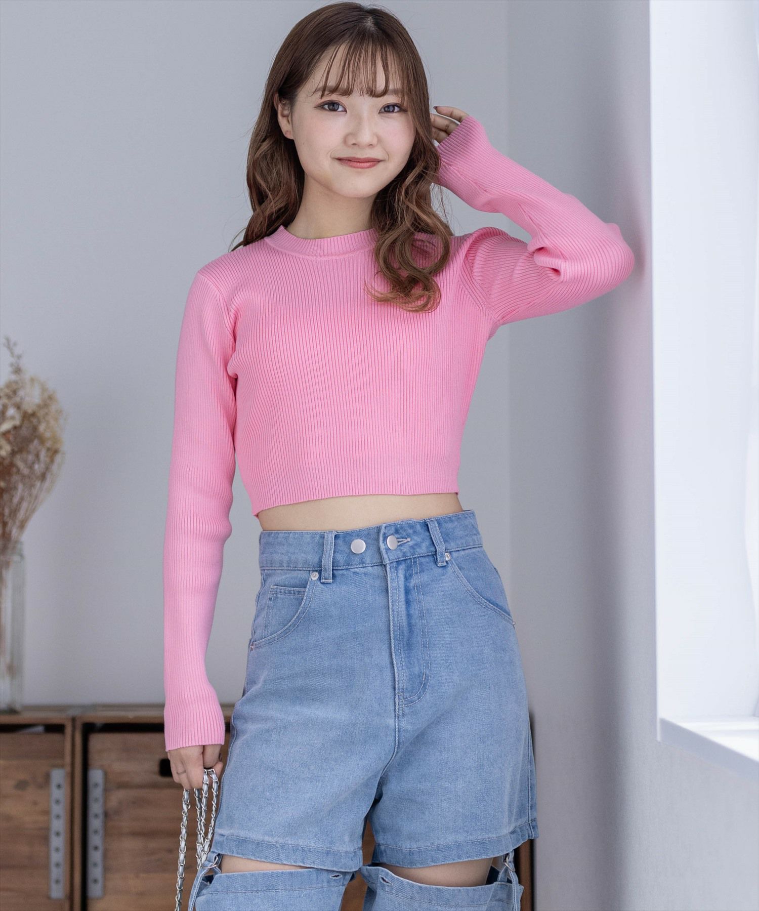 トップス　メンズ　レディース XTFGJ04J1 クロップド丈 ヴァーシティ ジャケット