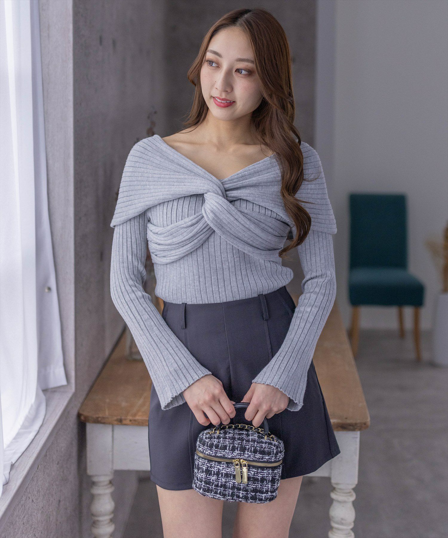 164cm/ブラック着用