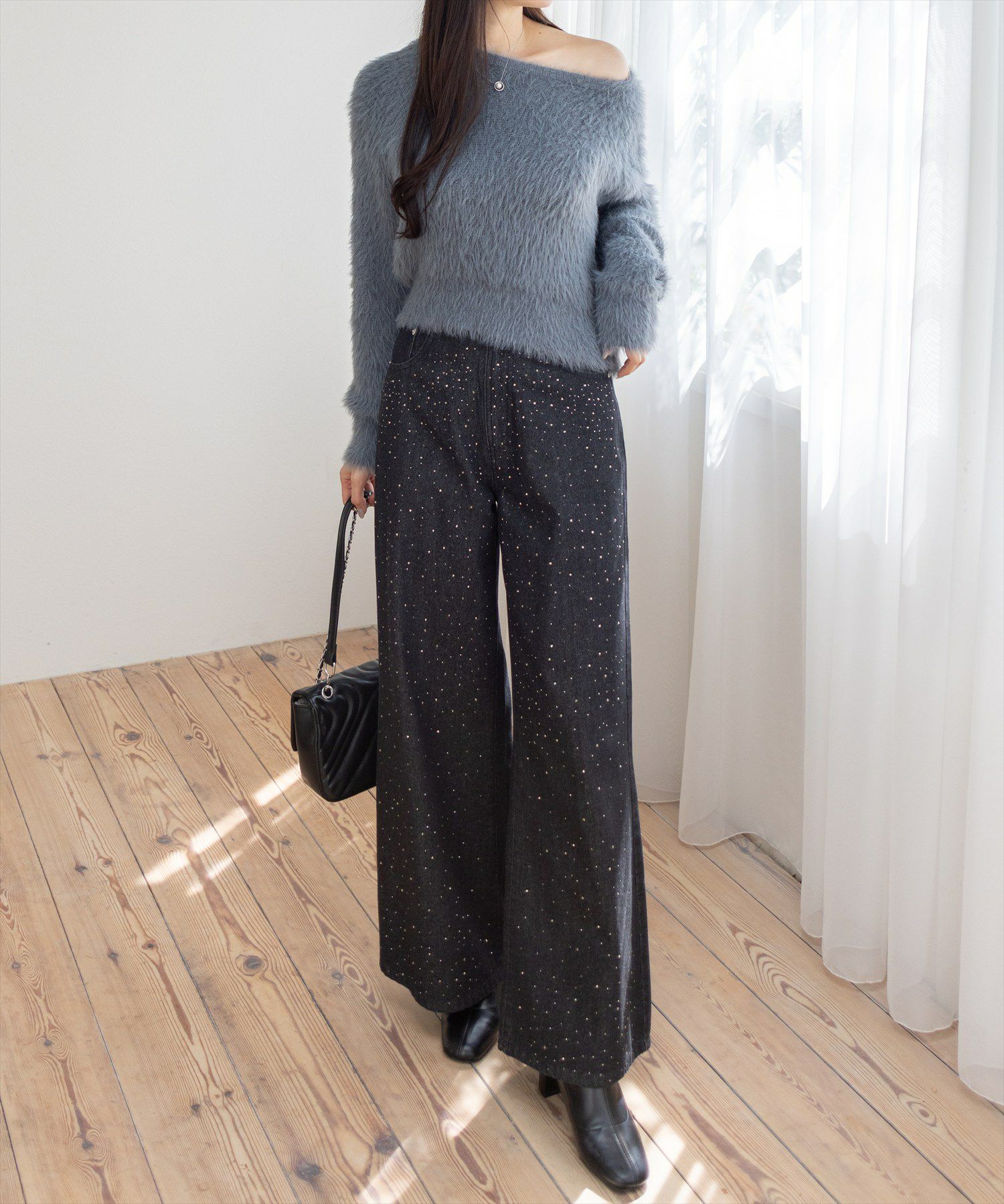 165cm/ブラック着用