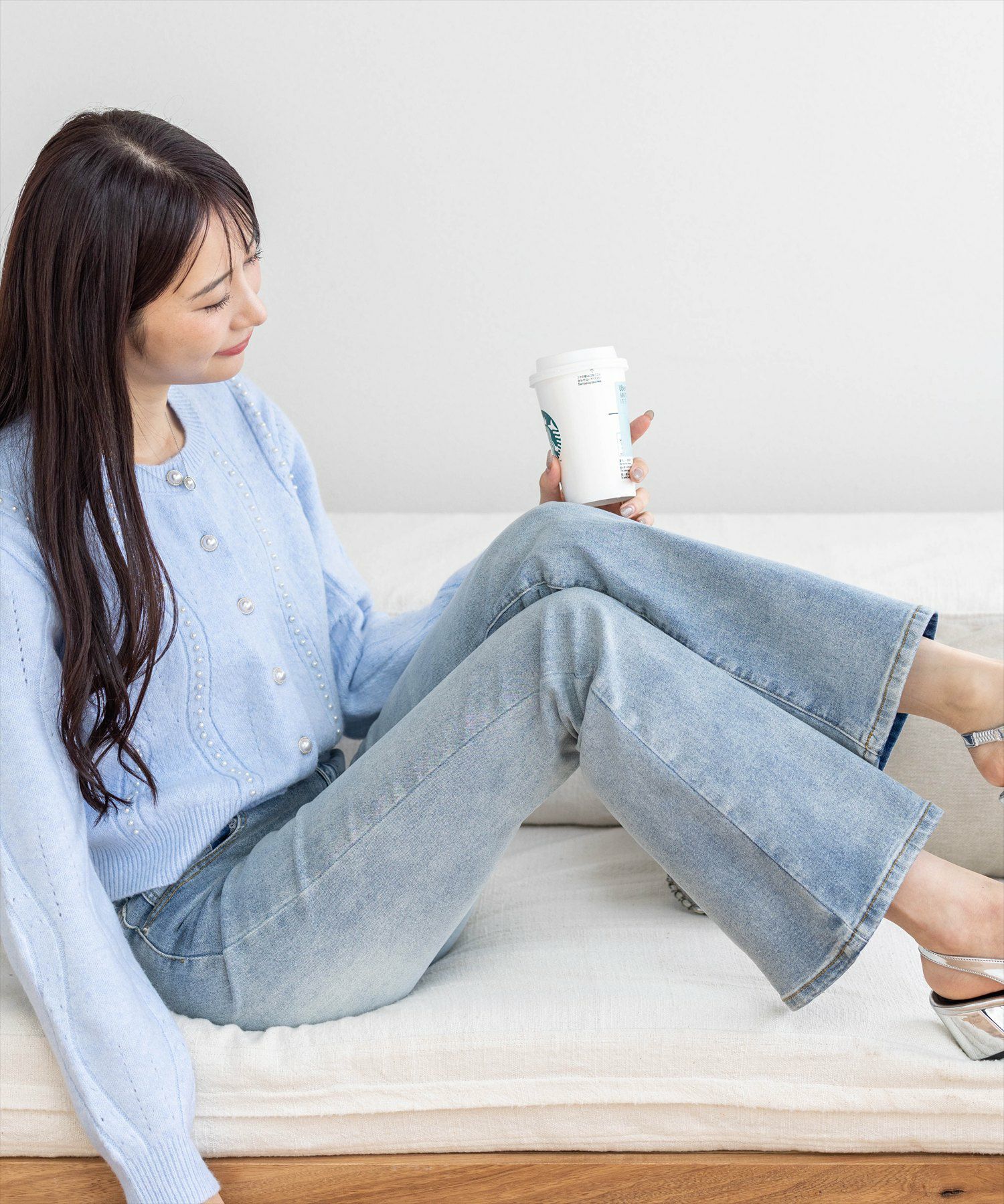 clear≪再入荷≫ミドルライズフレアデニムパンツ[CL8326] | レディース