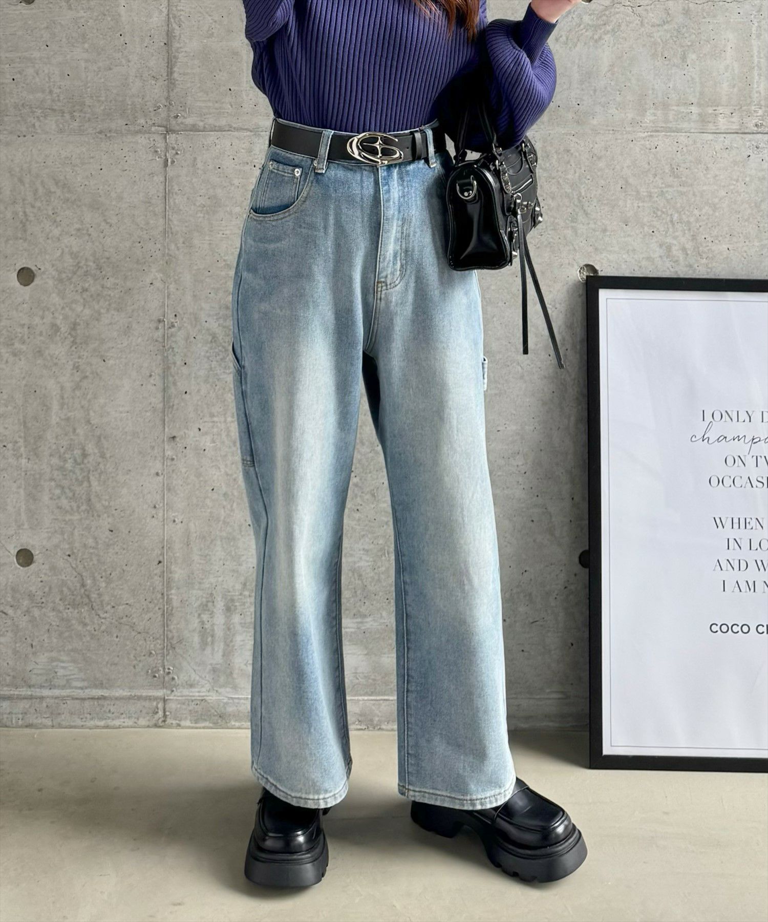 161cm/ライトブルー PS着用