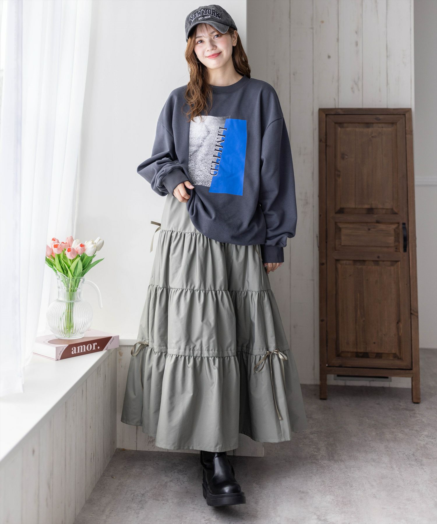 161cm/カーキ
