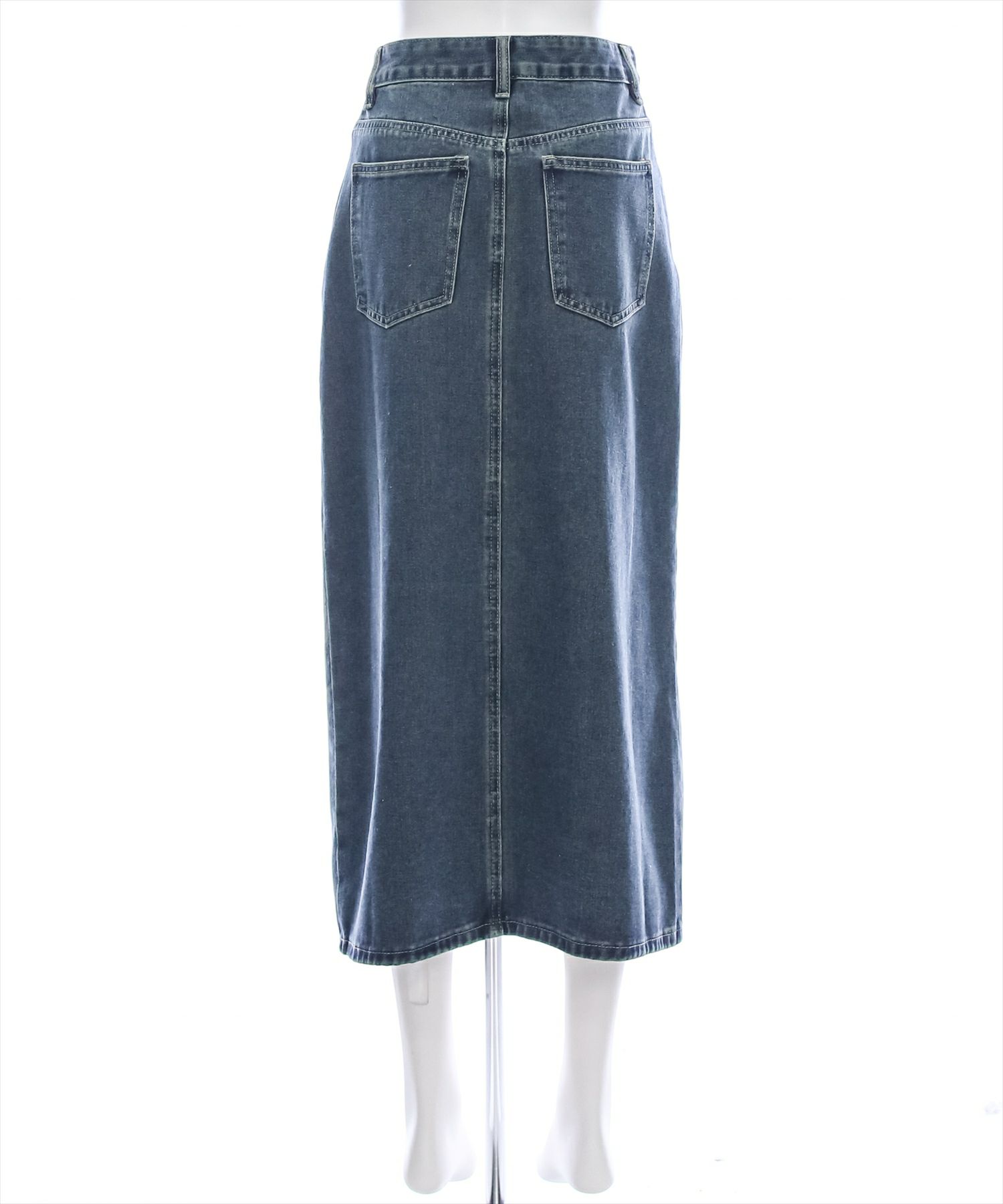 アンスクリアの20SS デニムスカート　ブラック INSCRIRE(アンスクリア) &frasl; ロングスカート&frasl;36&frasl;デニム&frasl;アイボリー&frasl;20SS