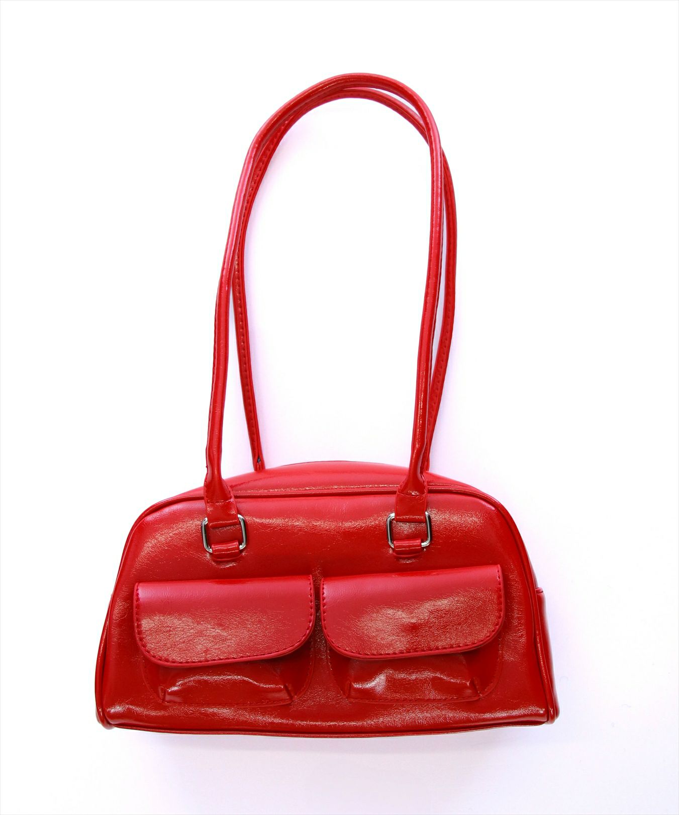 数日掲載★赤箔✯ゴットパック clear≪再入荷≫ポケット付きロングハンドルバッグ[CL8782