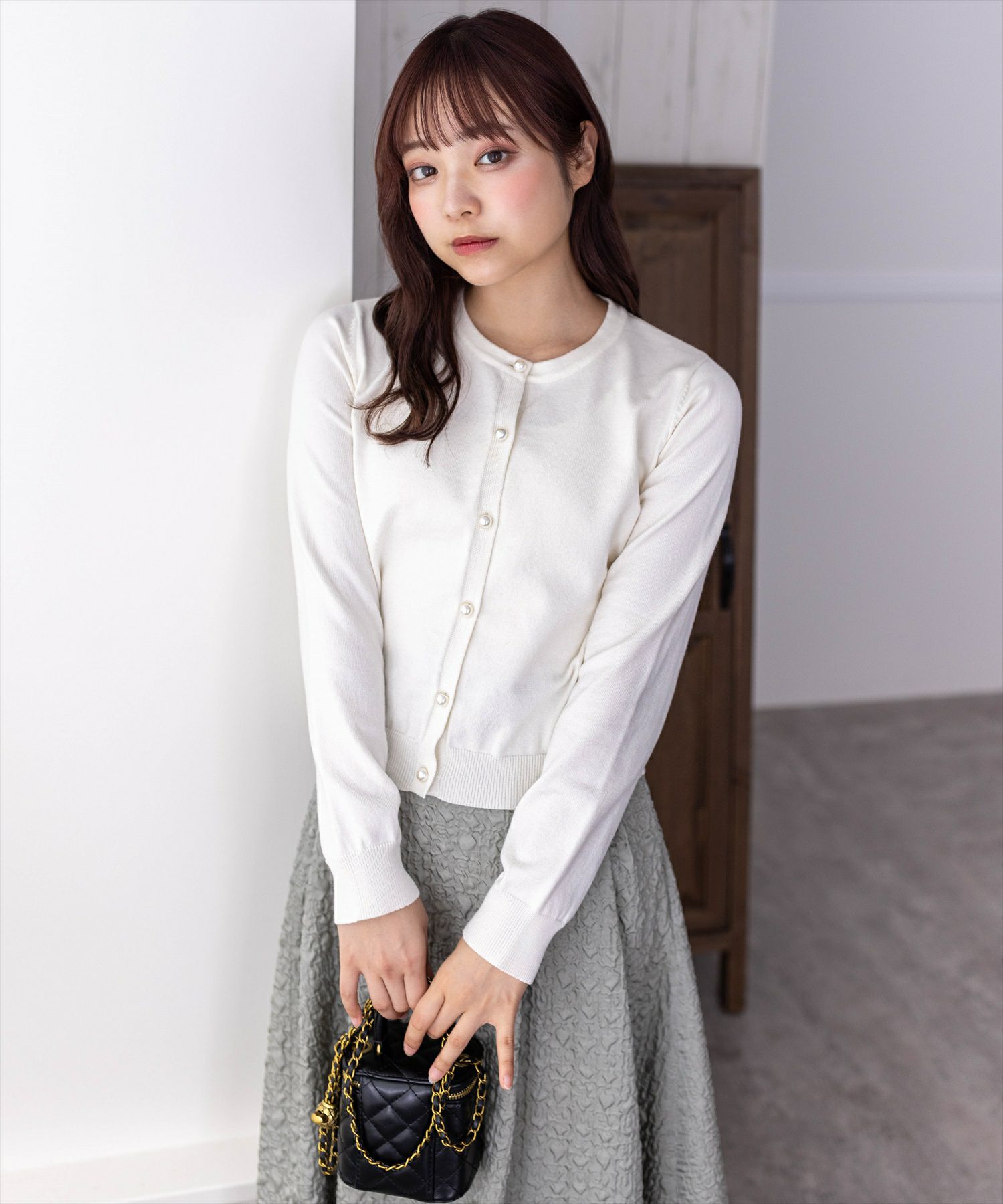 clear≪再入荷≫パールボタンカーディガン[CL8634] | レディース