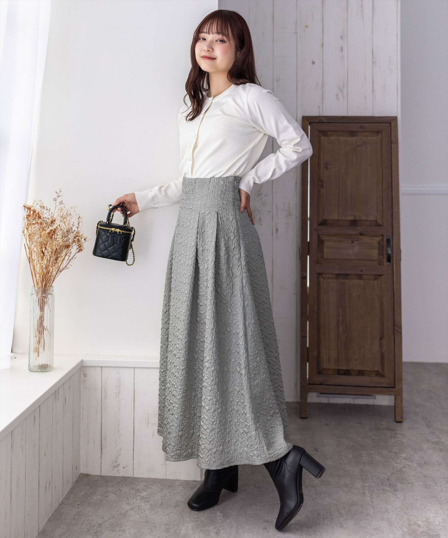 161cm/オフホワイト