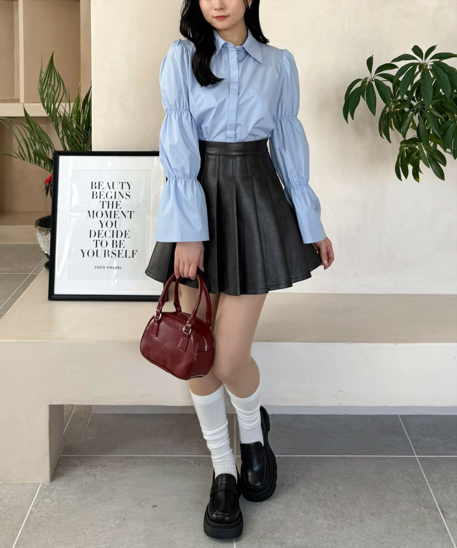 162cm/サックス着用