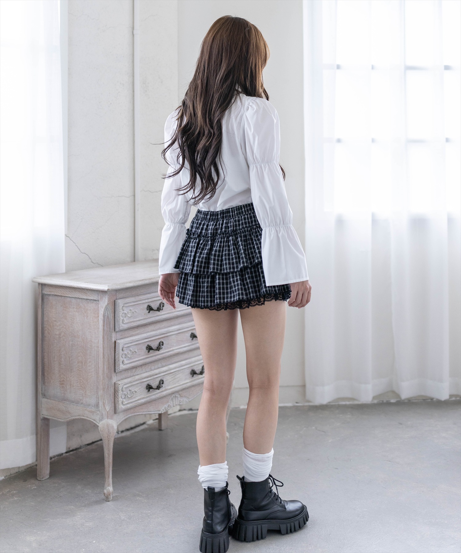 161cm/ピンク着用