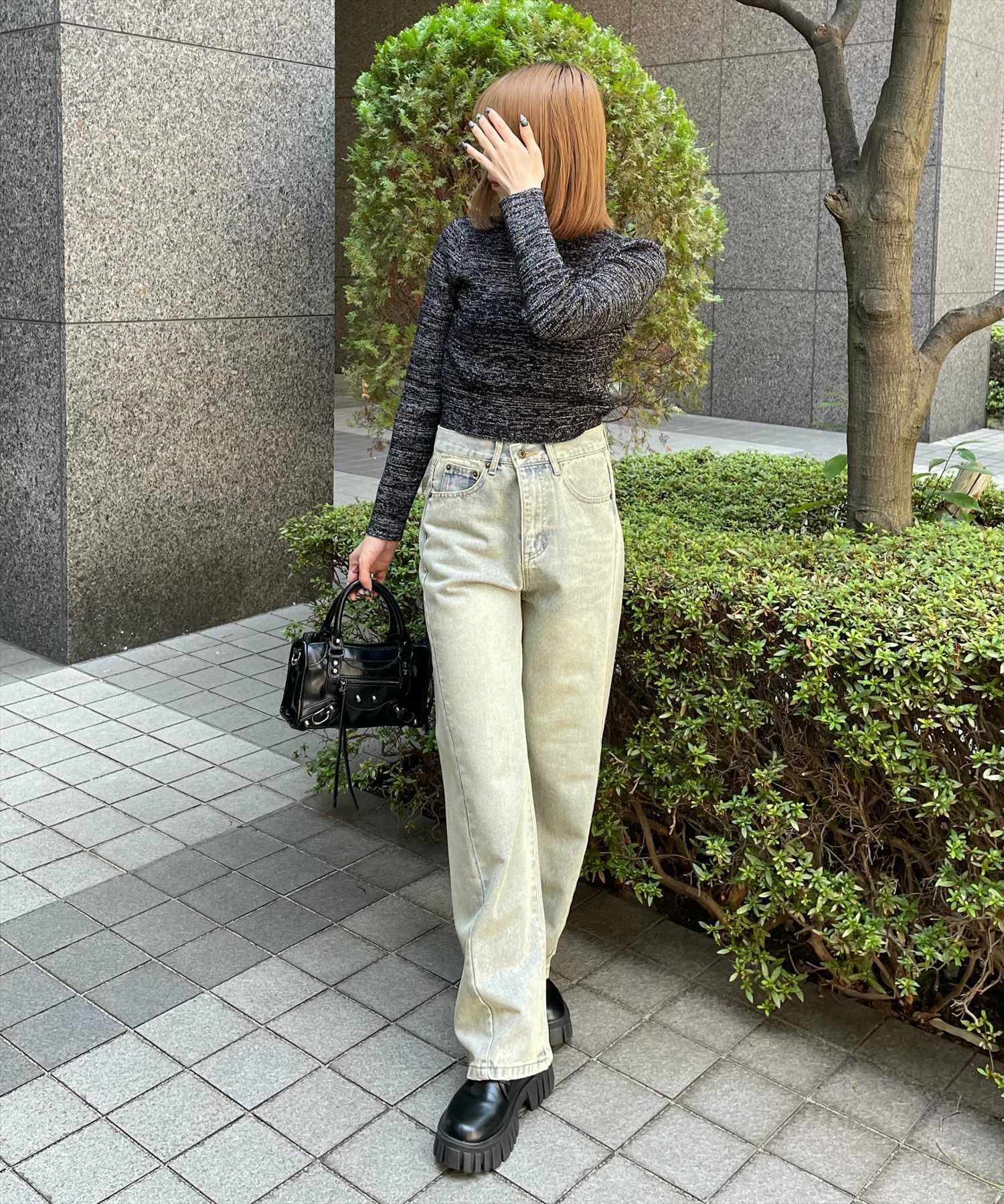160cm/ブラック着用