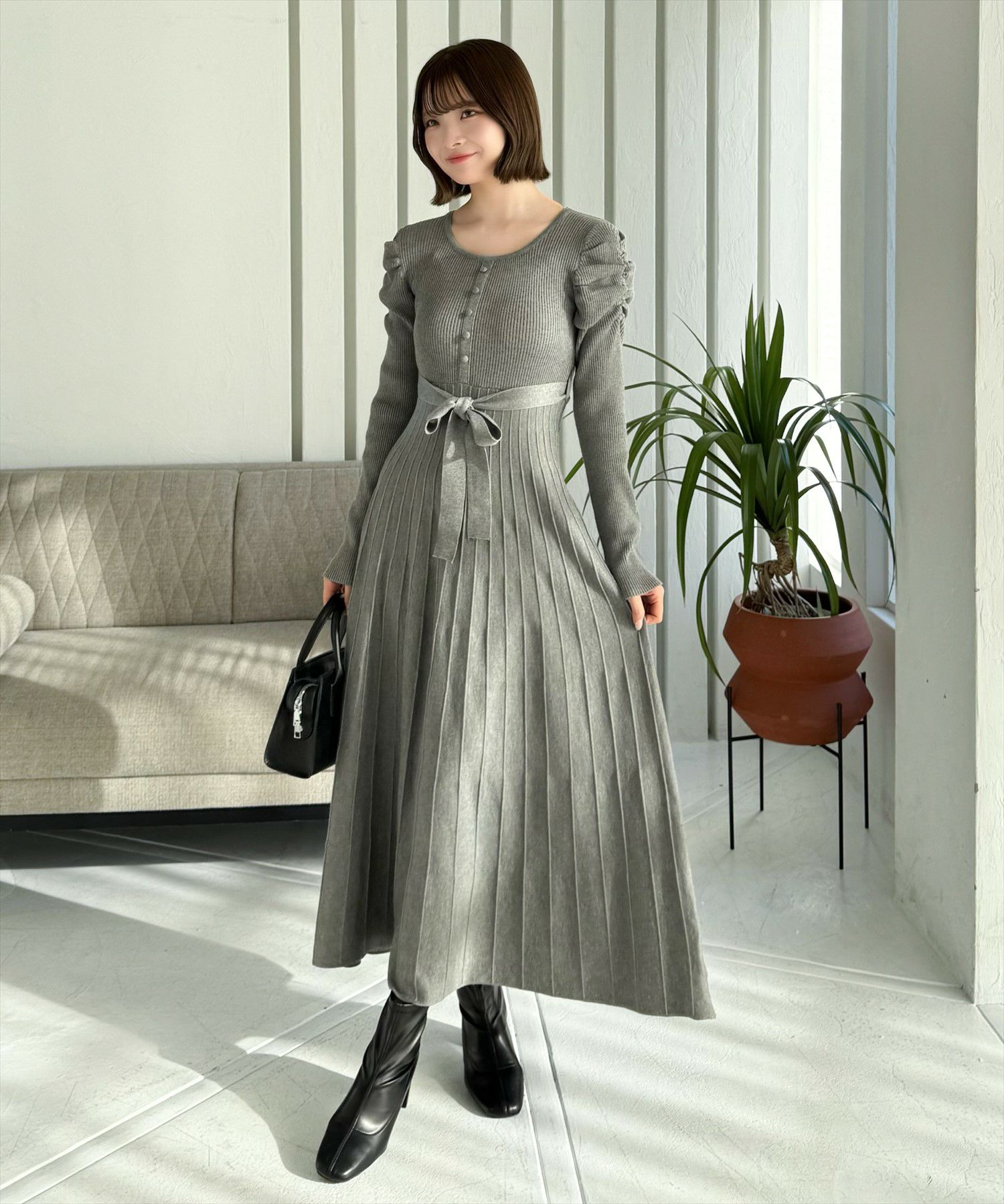 160cm/グレー着用