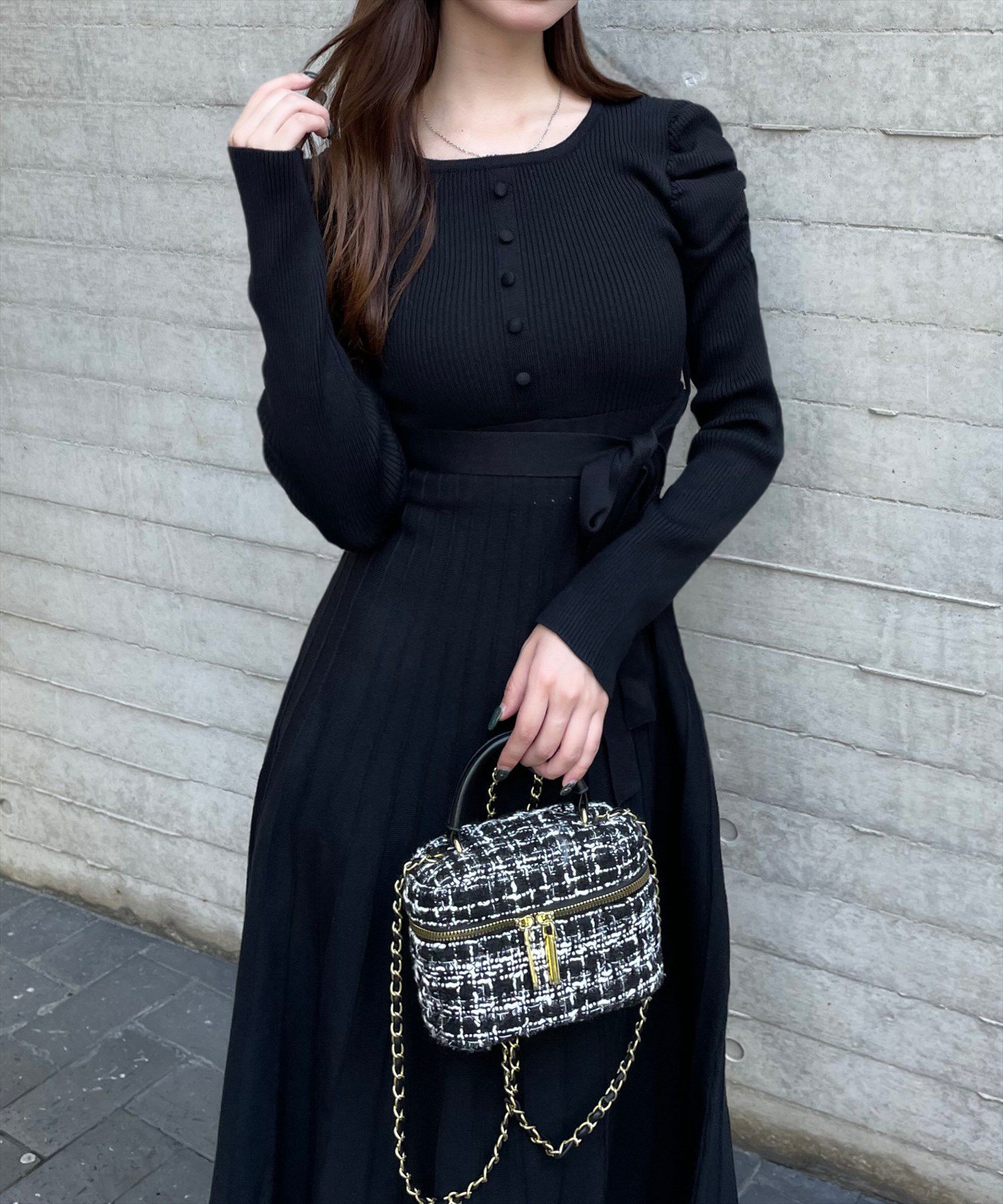 153cm/ブラック着用