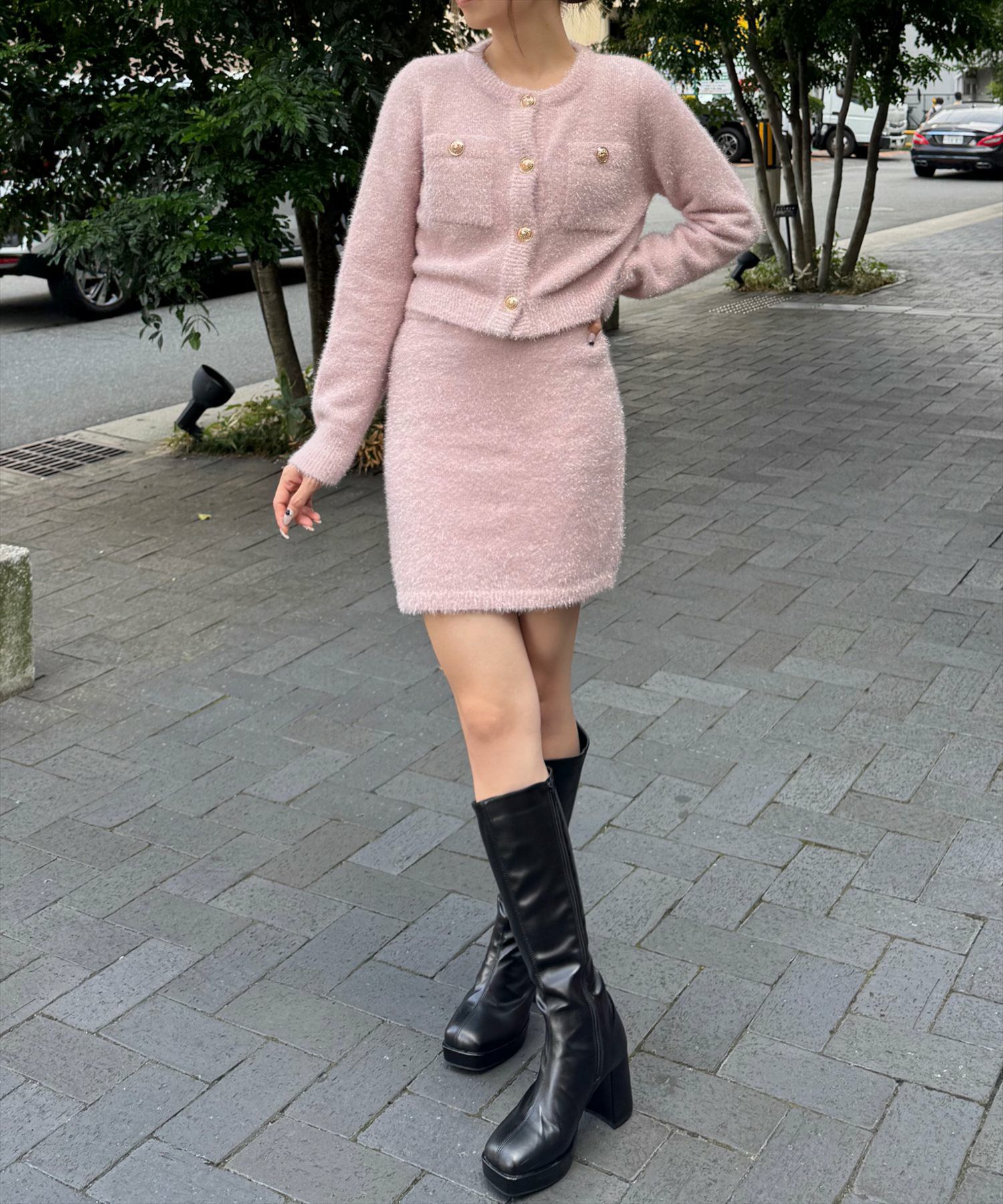 160cm/ピンク着用