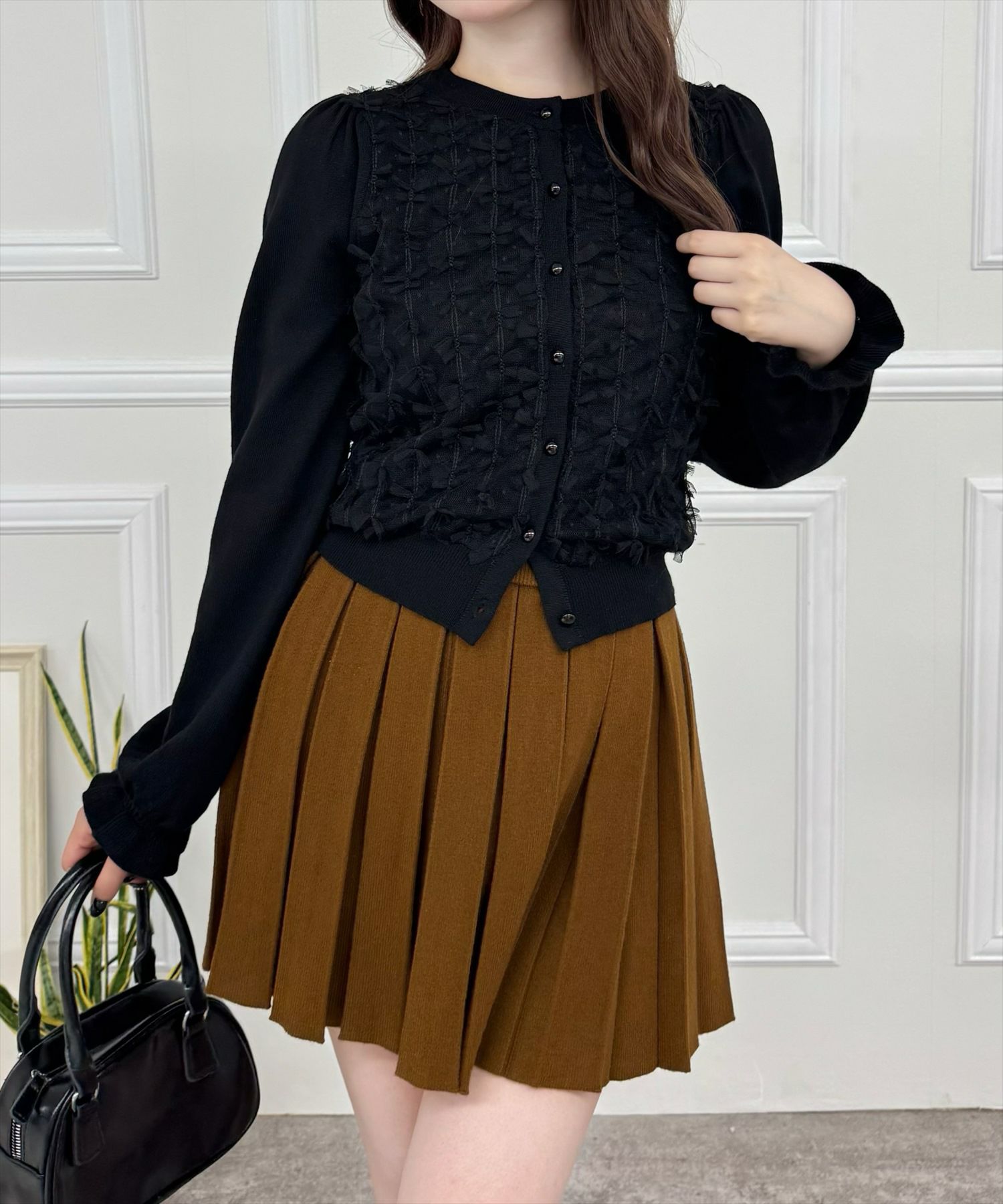 160cm/ブラウン着用