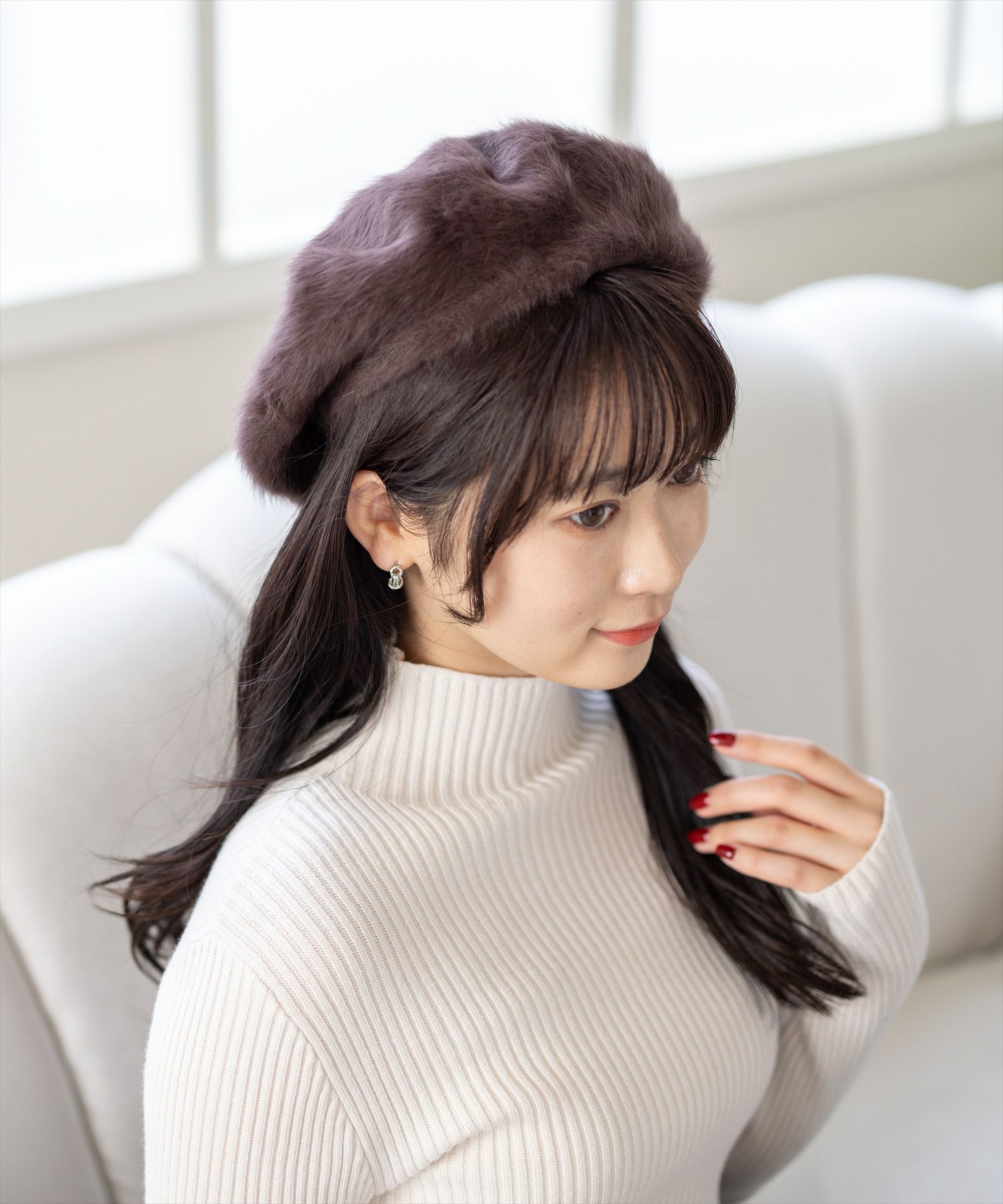 clear≪再入荷≫ファーベレー帽[CL8826] | レディースファッション通販