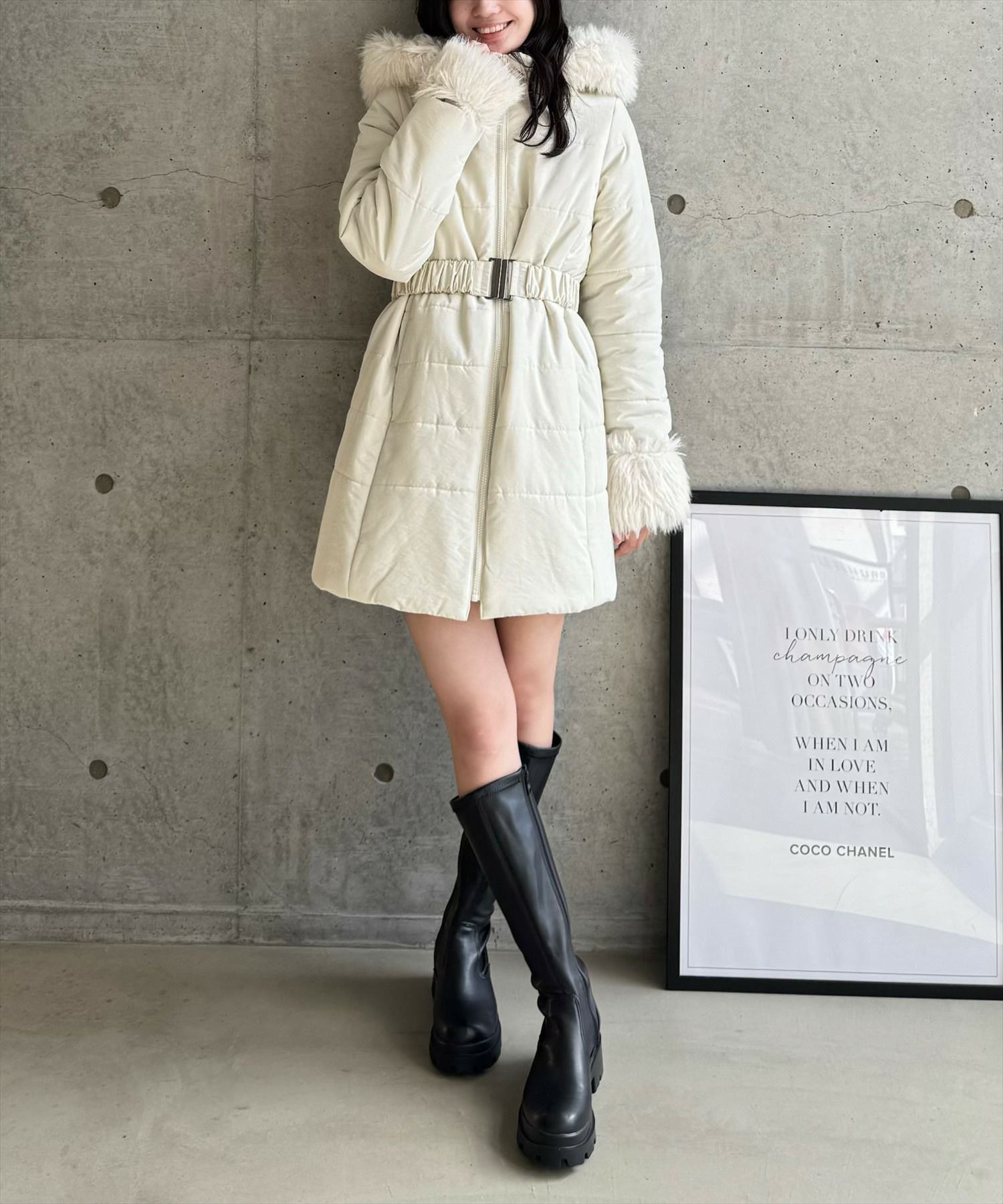 161㎝/アイボリー