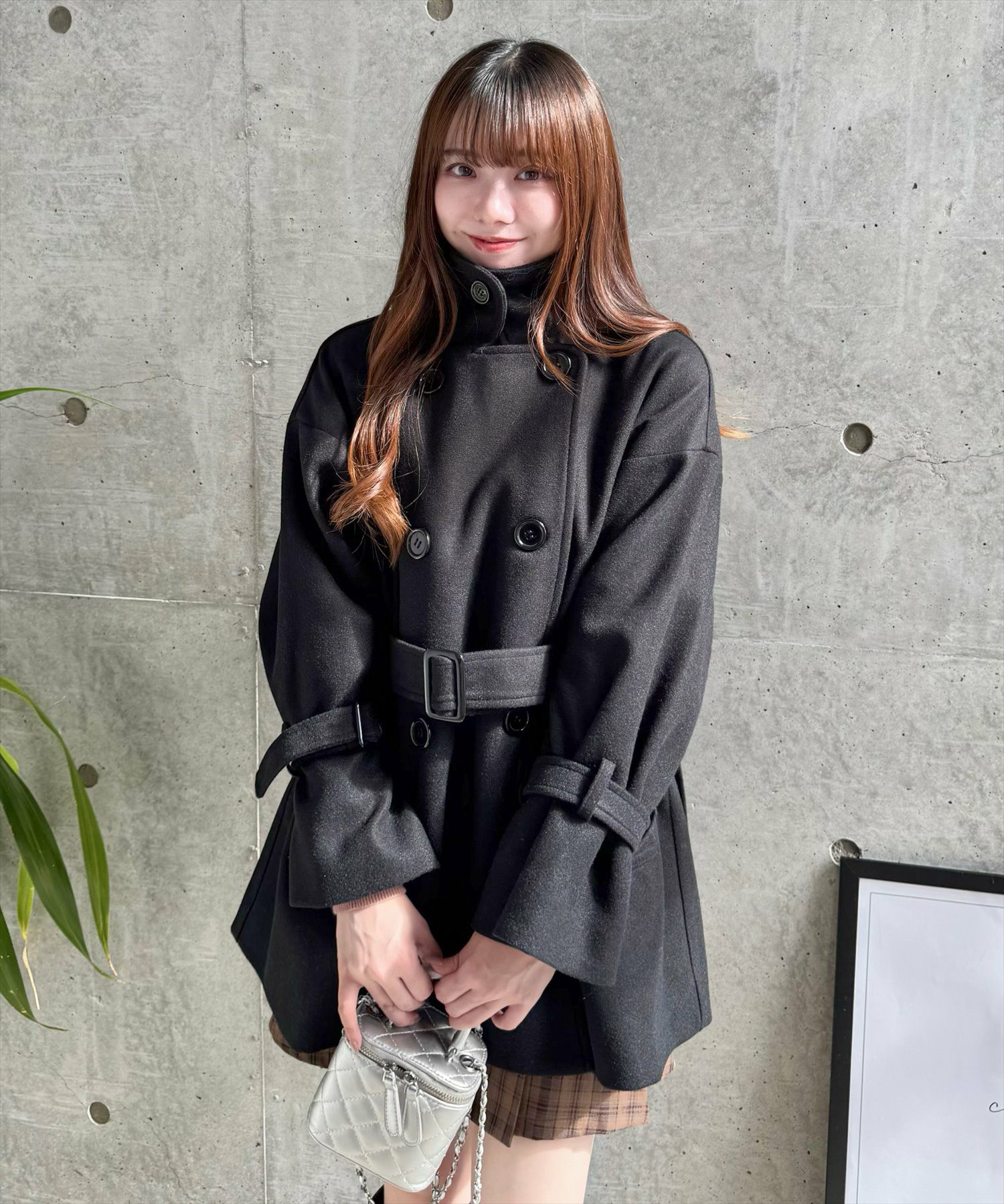 153cm/ブラック着用