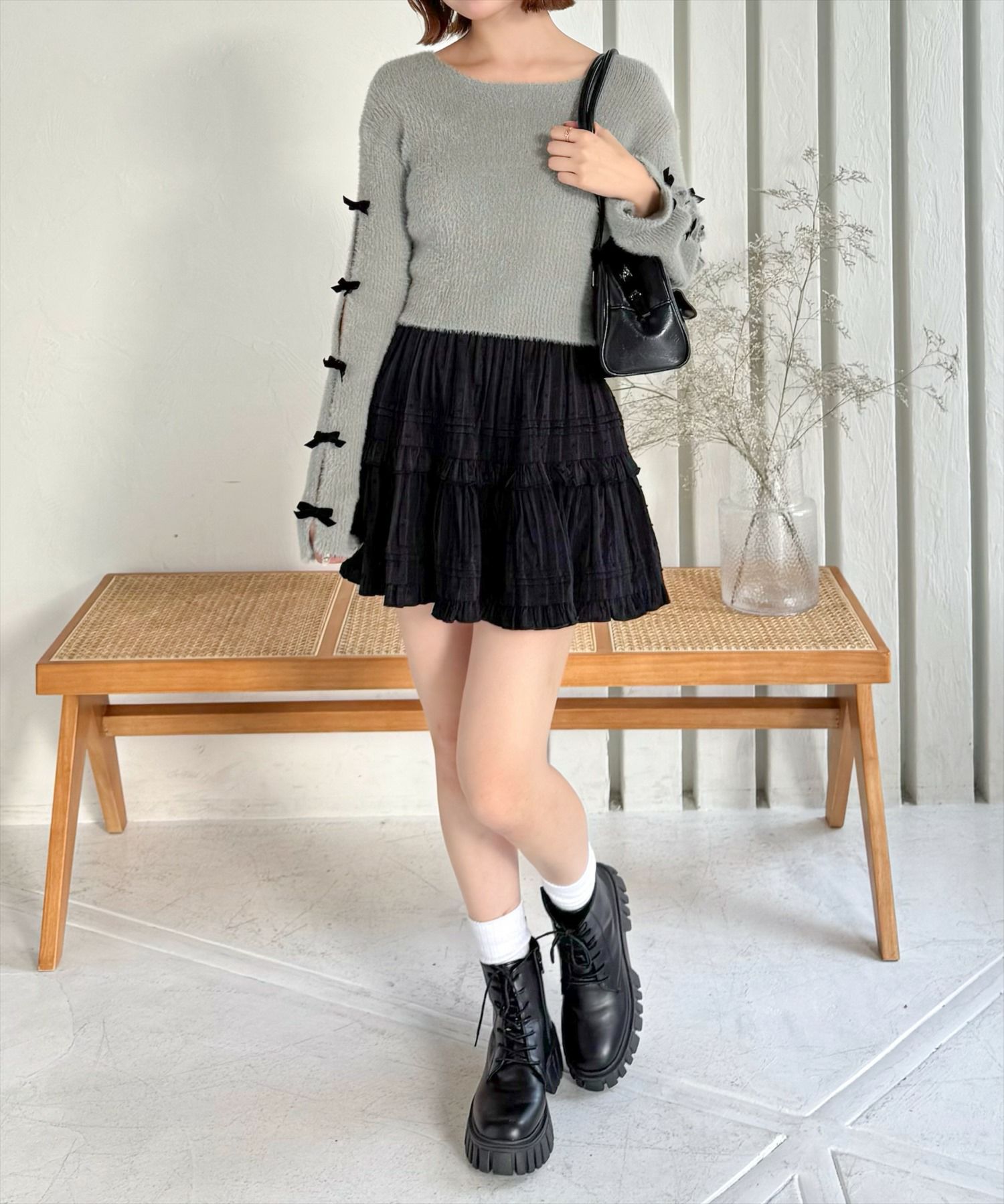 160cm/グレー着用