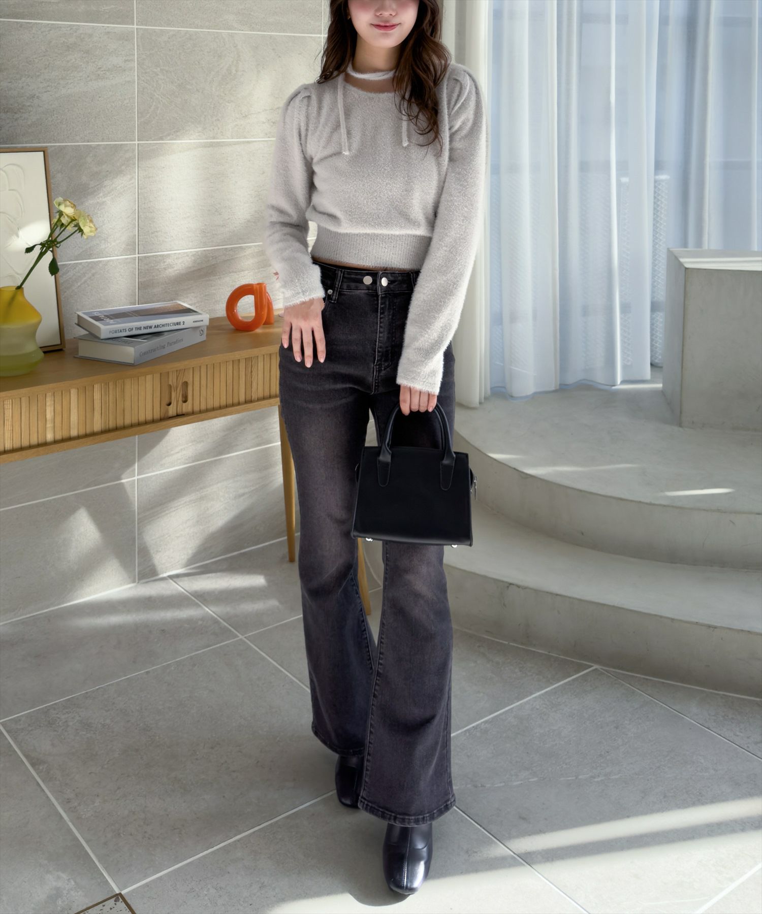 161cm/ライトグレー