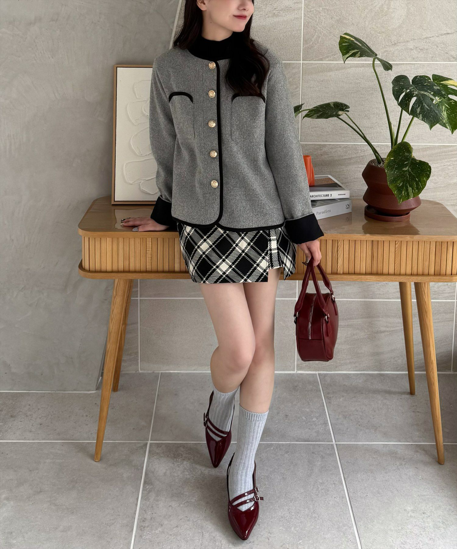 153㎝/グレー