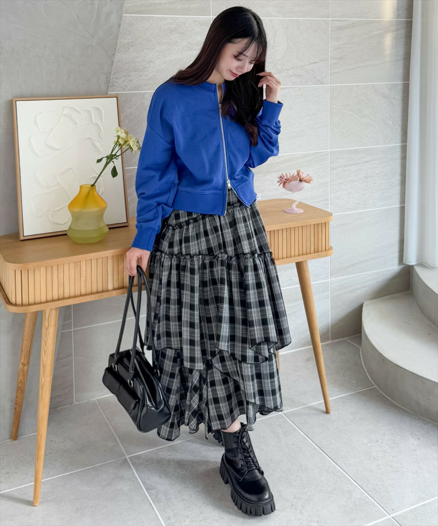 153cm/ブルー着用