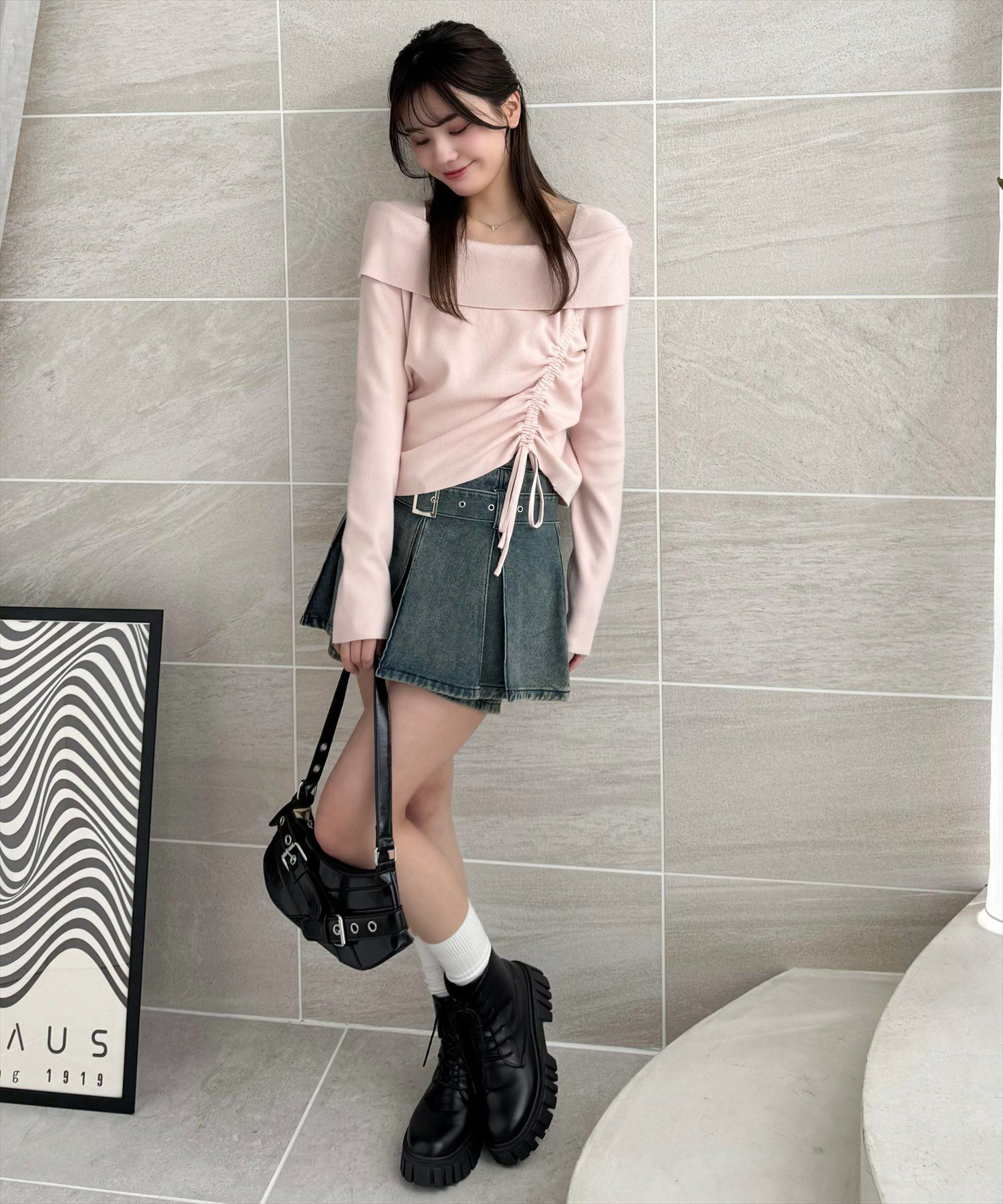 161cm/ブルー着用