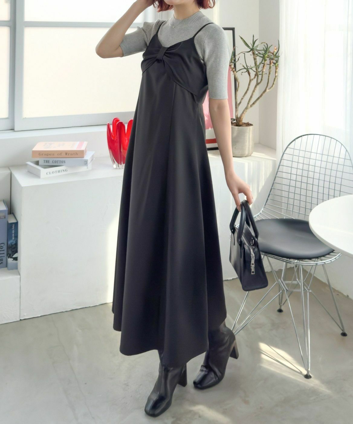 CLEAR BASIC リボンデザインキャミワンピース[CL8969] | レディース