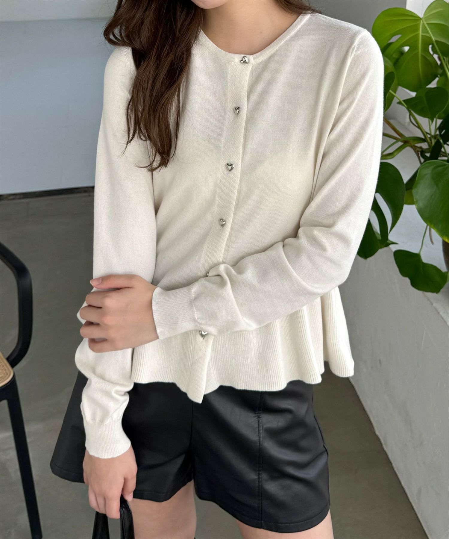 clear ペプラムニットカーディガントップス[CL8973] | レディース