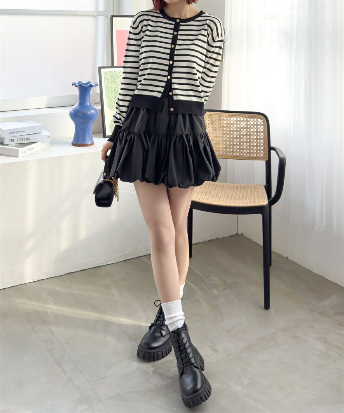 160cm/ブラック着用