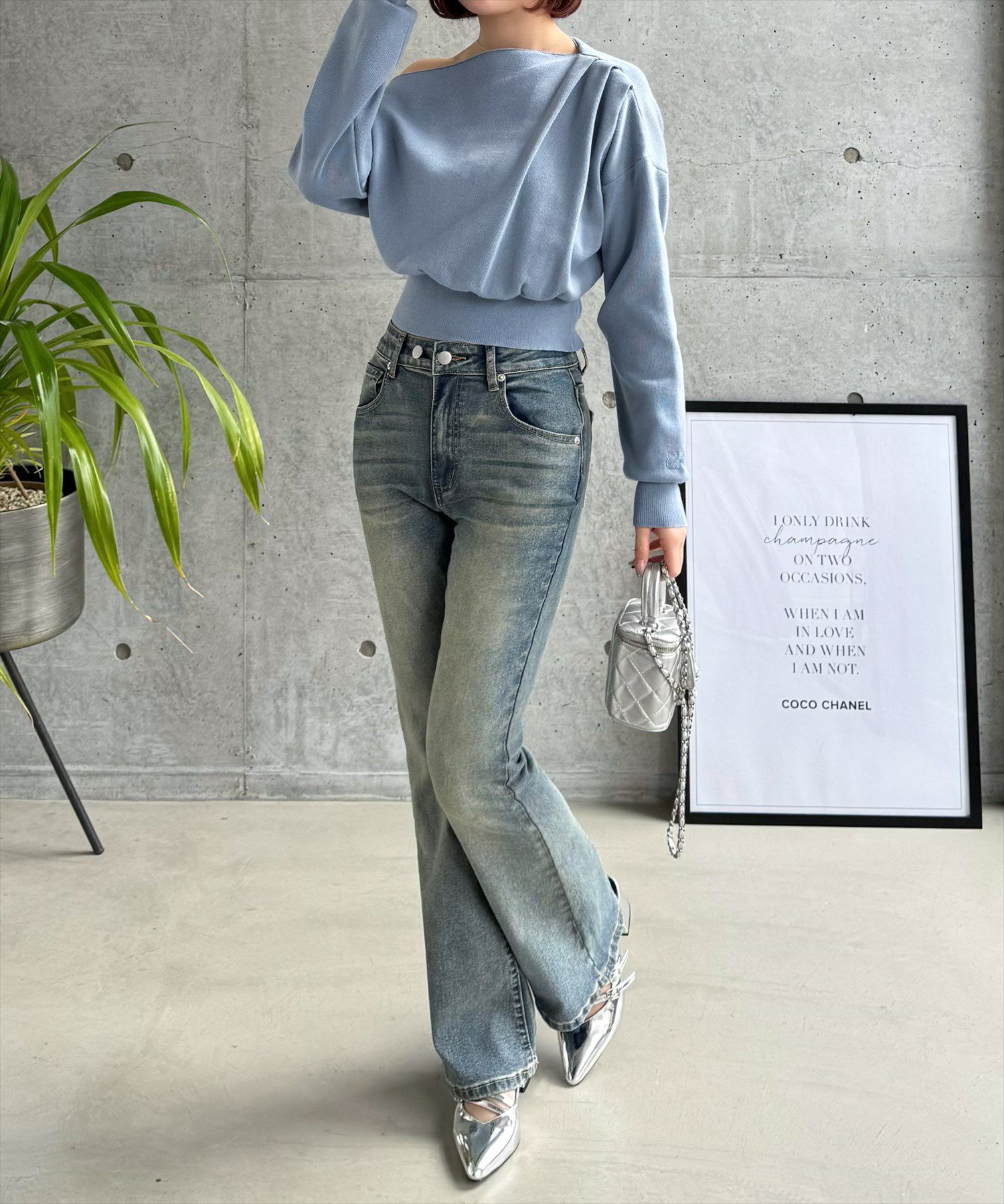 160㎝/ブルーグレー