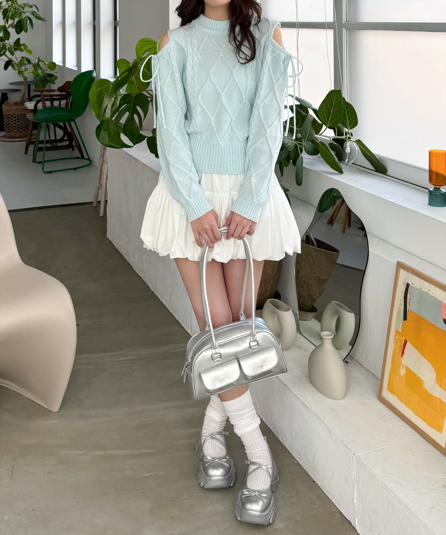 161cm/サックス着用