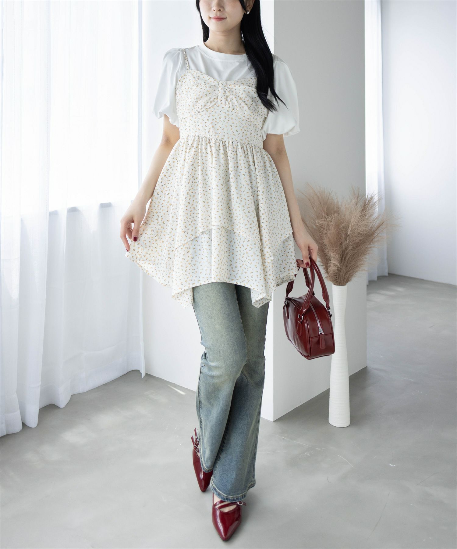 162㎝/ホワイトフラワー