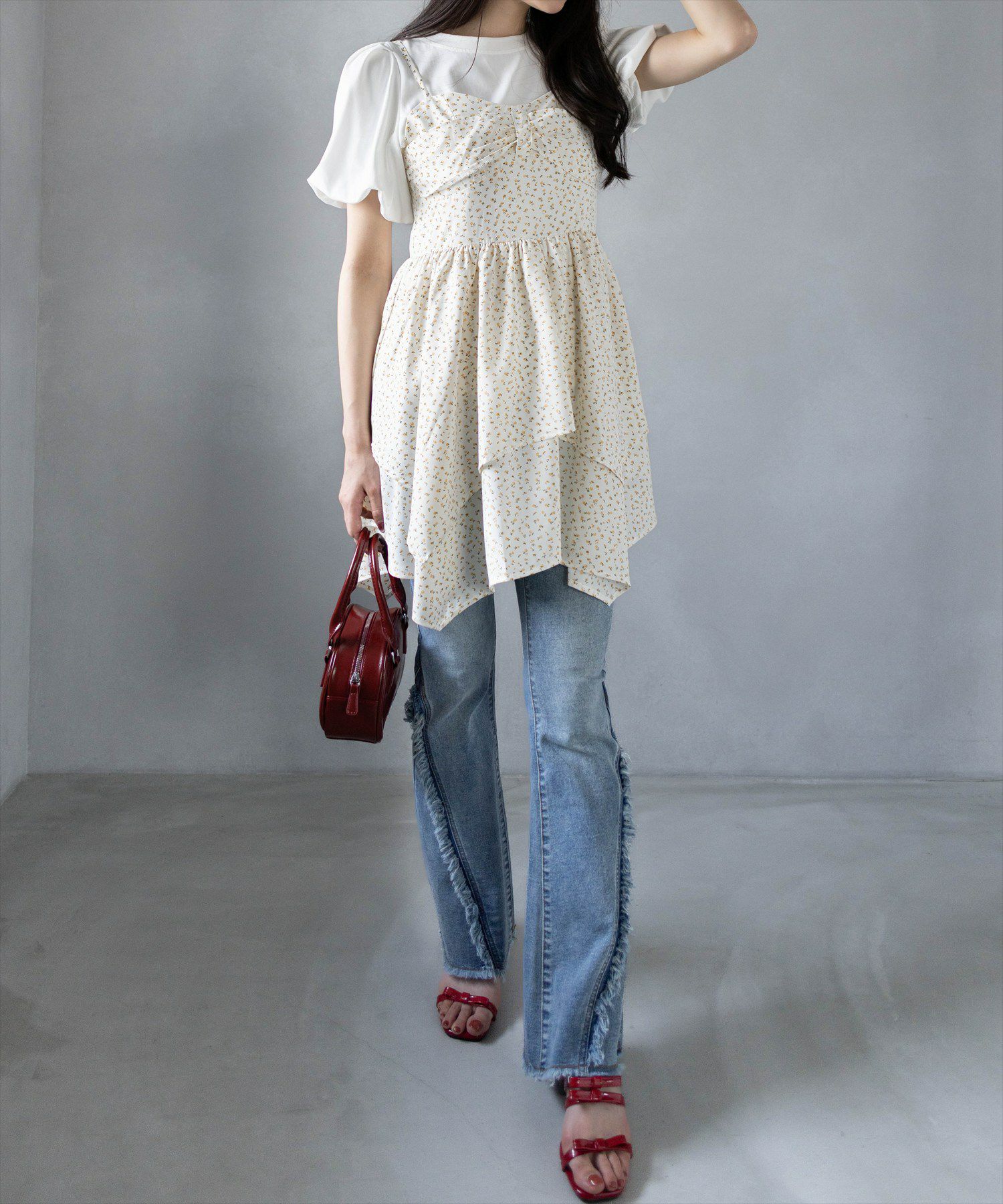 160㎝/ホワイトフラワー