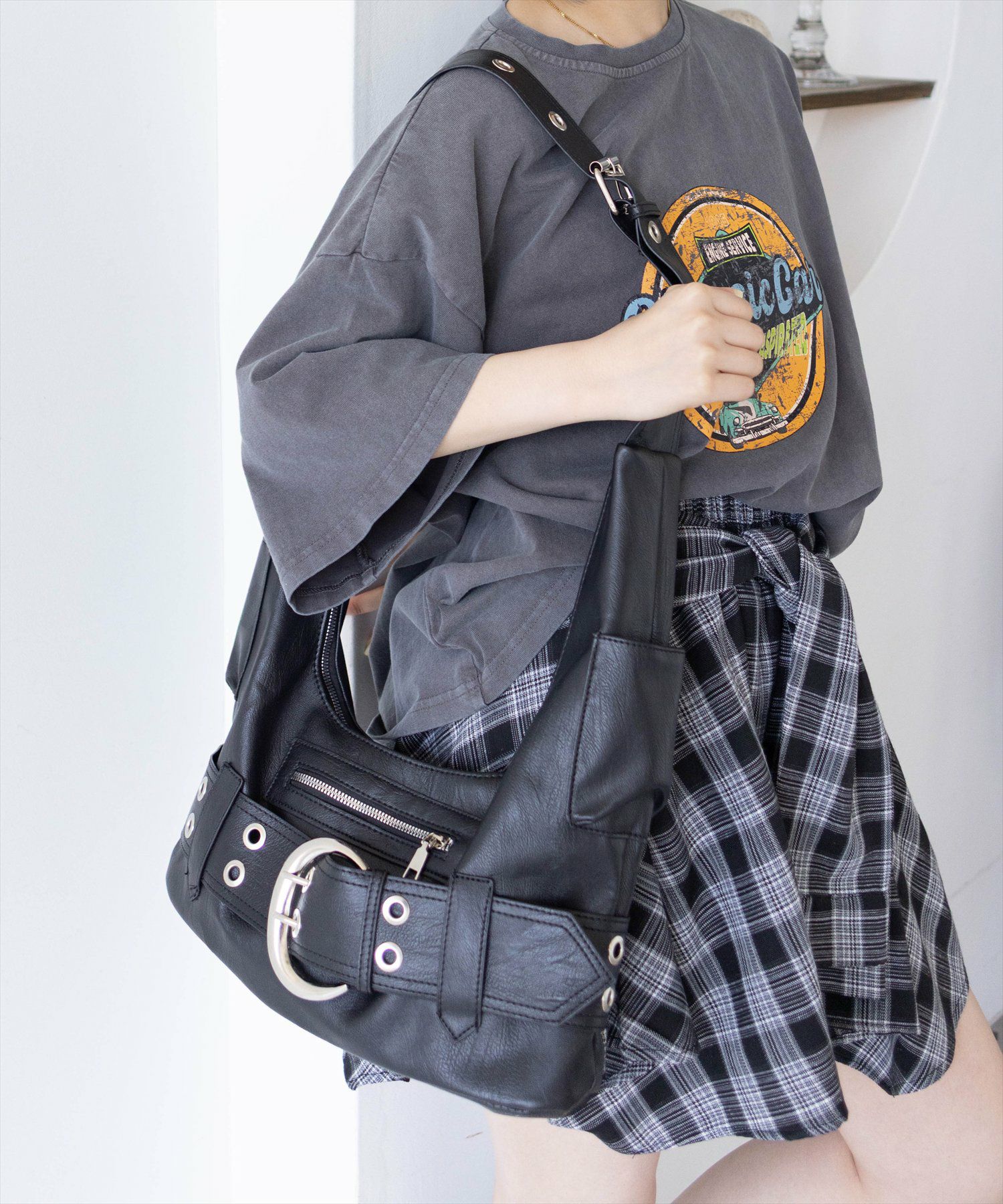 160cm/ブラック着用