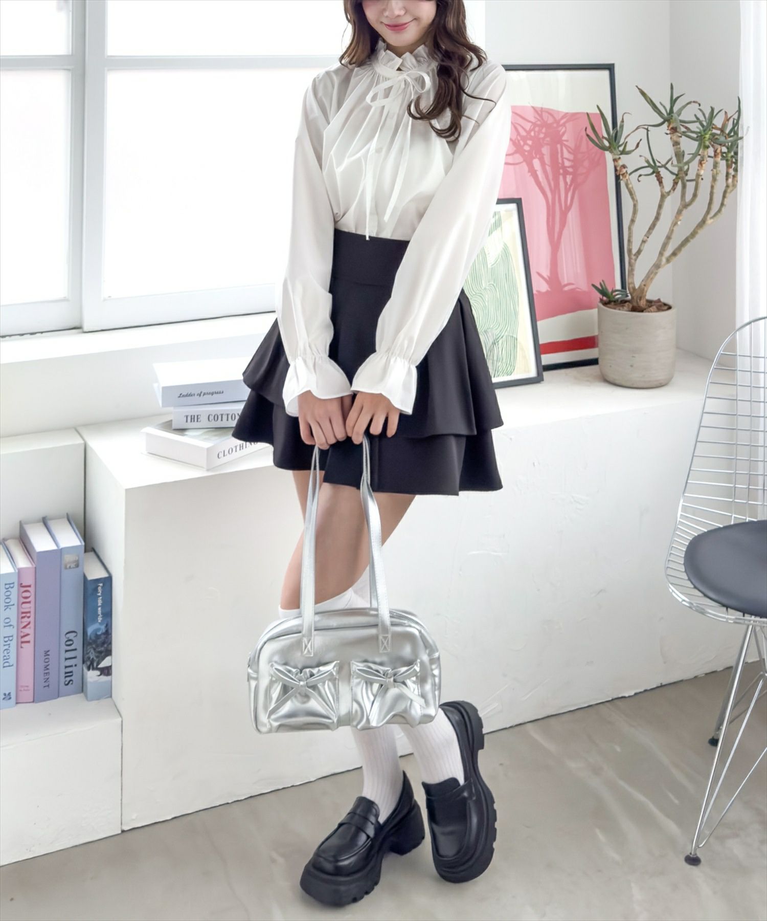 162cm/オフホワイト着用