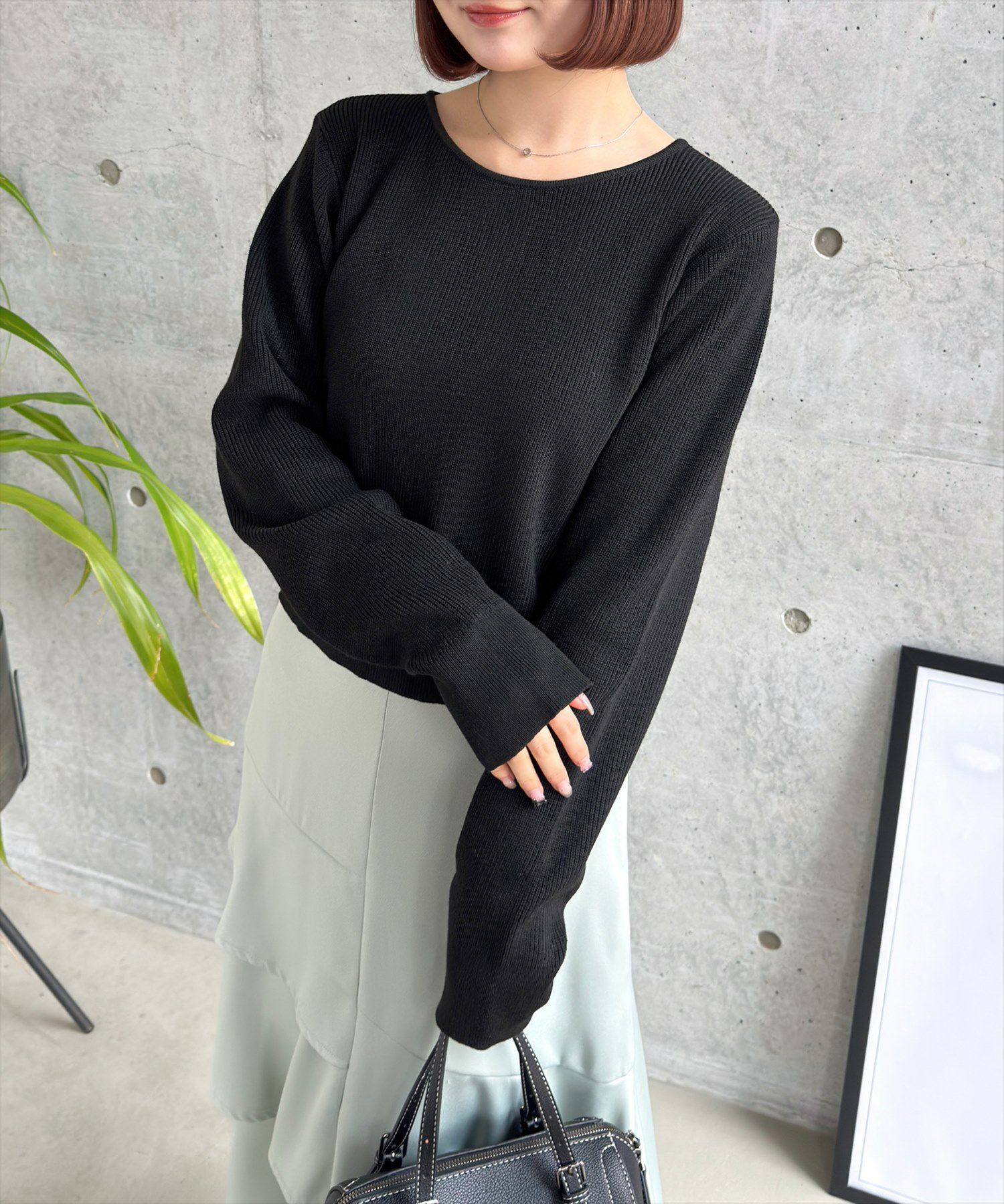 160cm/ブラック着用