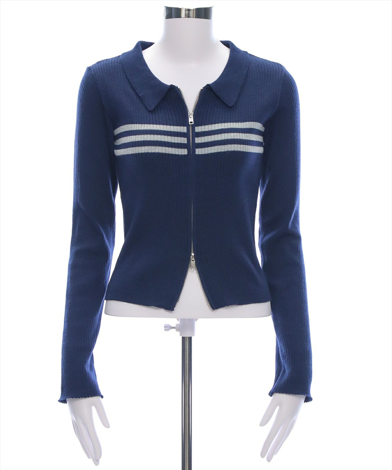 ネイビー×グレー