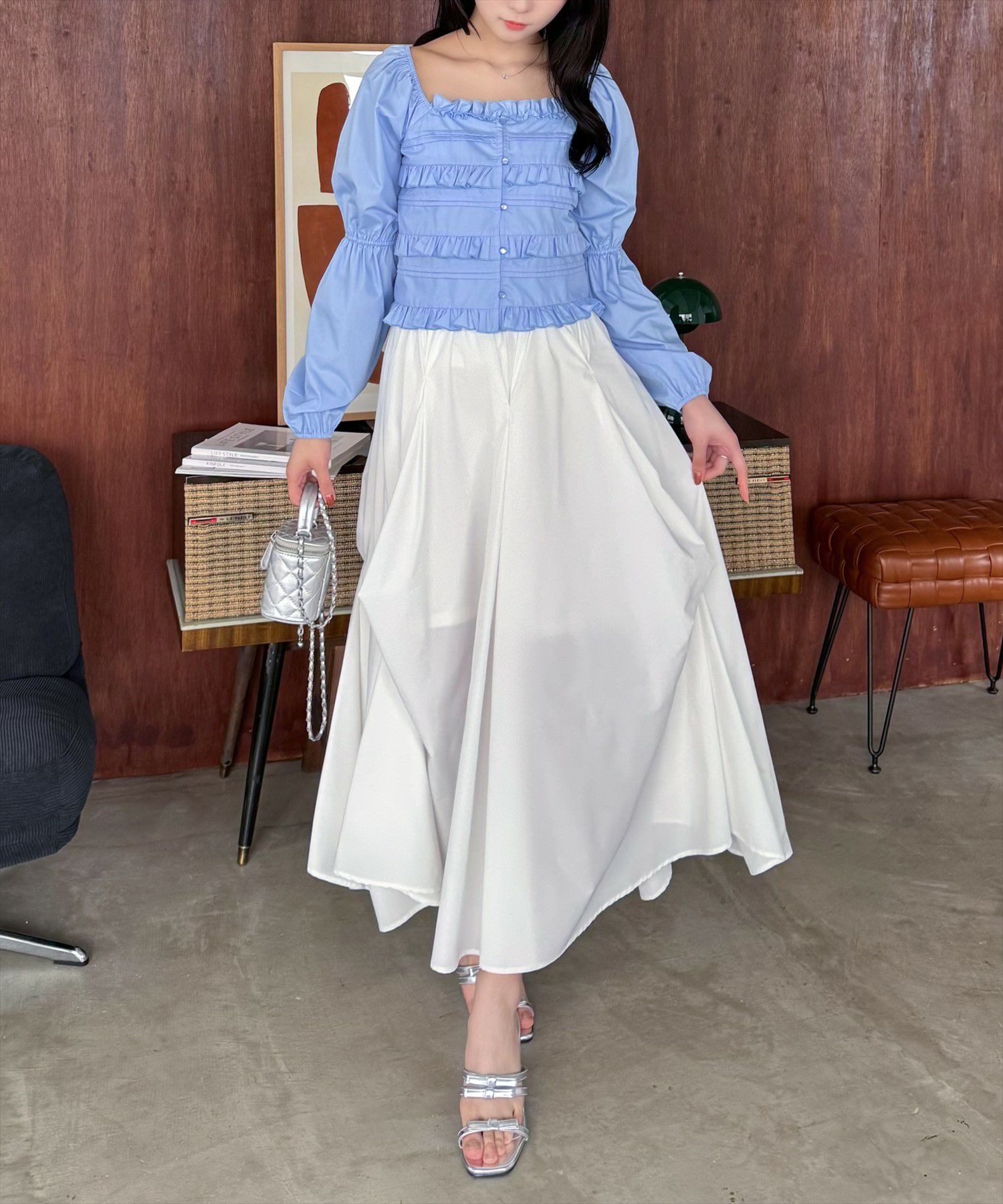 162cm/サックス着用