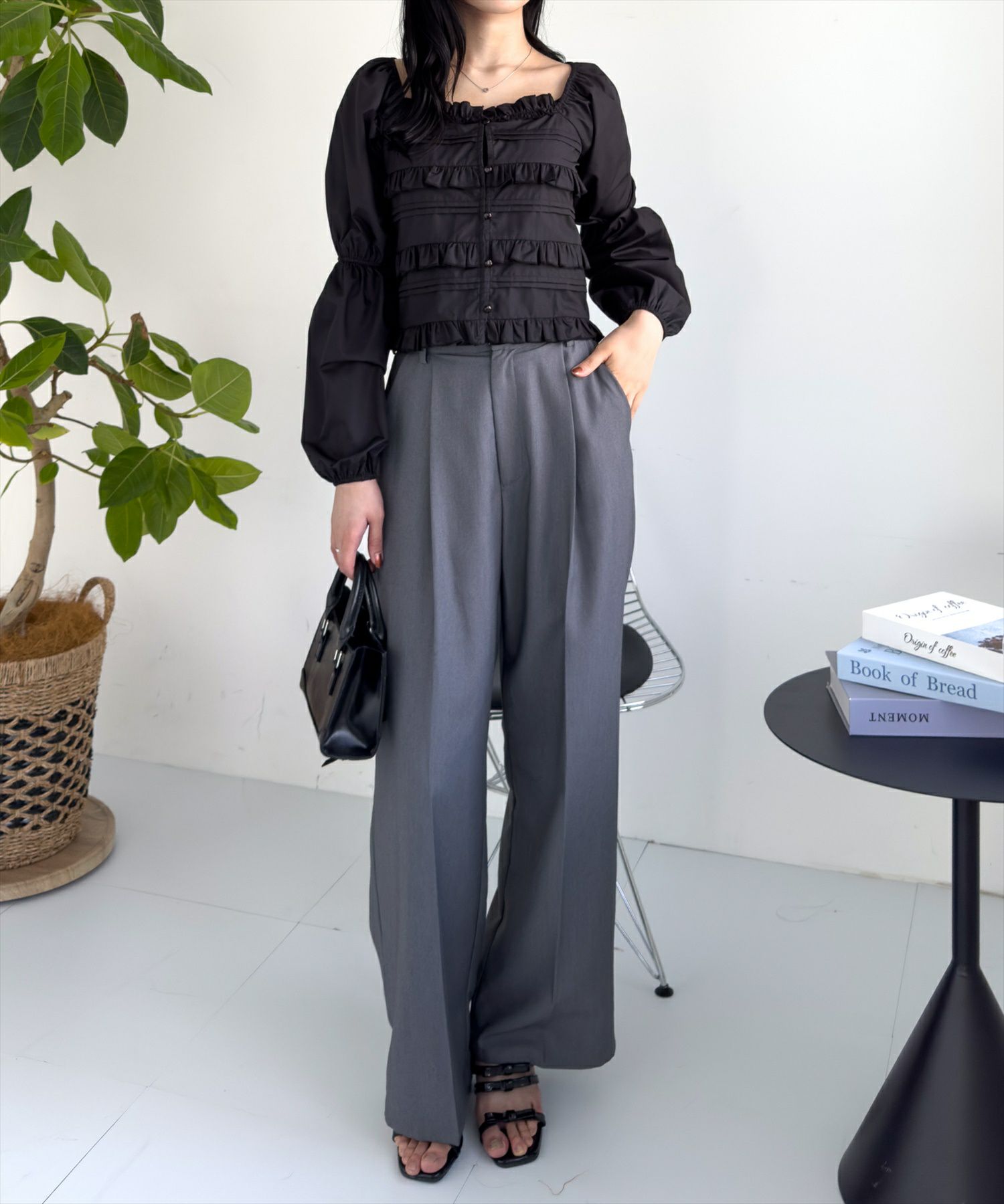 162cm/ブラック着用